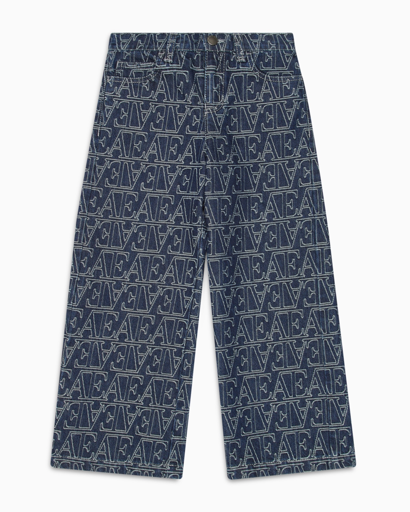 Jean J33 en denim jacquard avec inscription all over Diapositive 0