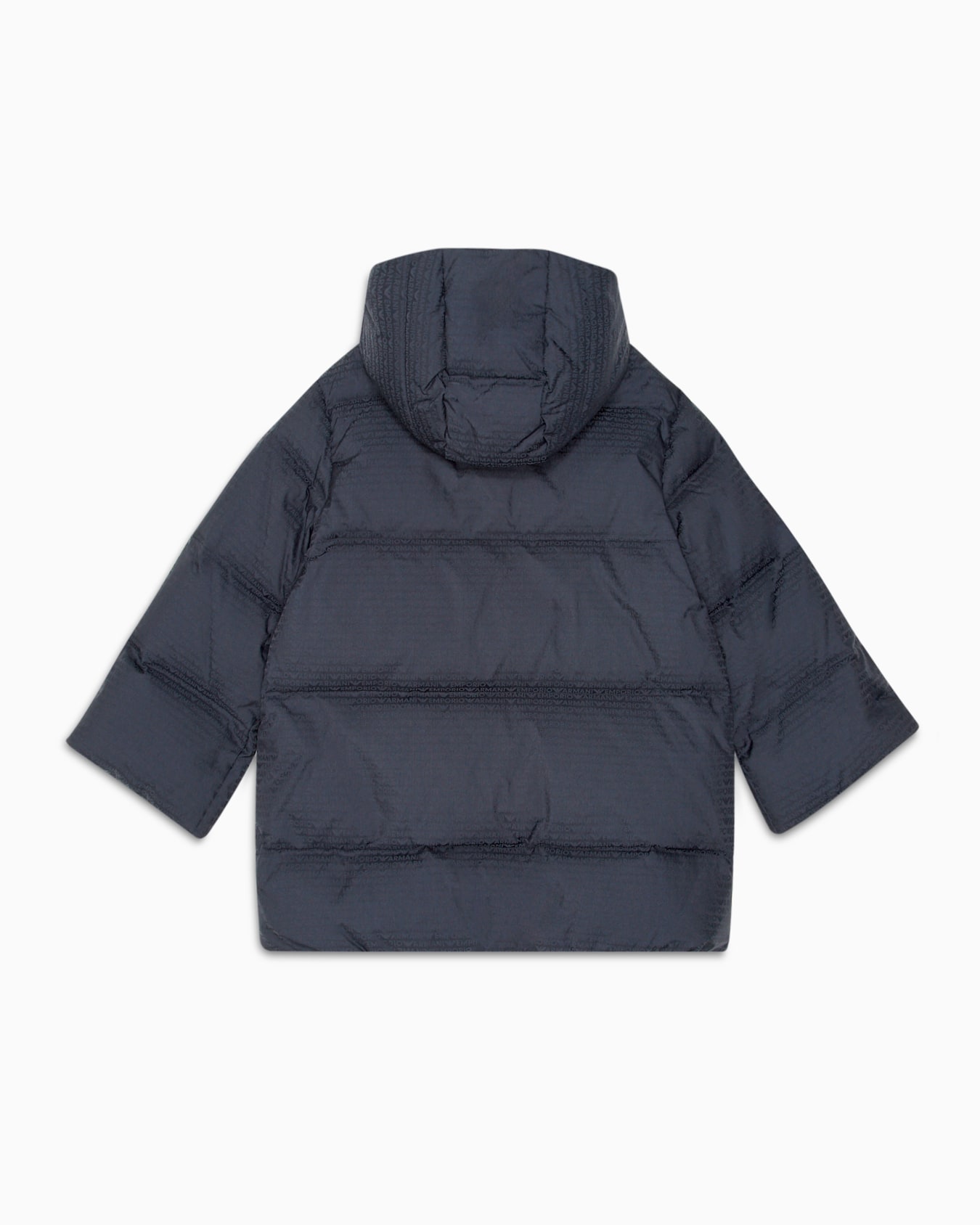 ASV hooded, quilted-nylon puffer jacket with logo lettering and recycled down Slide 2