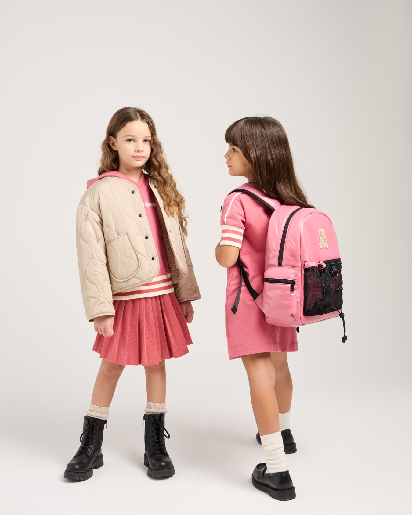 Quilted blouson with teddy-effect lining Slide 3
