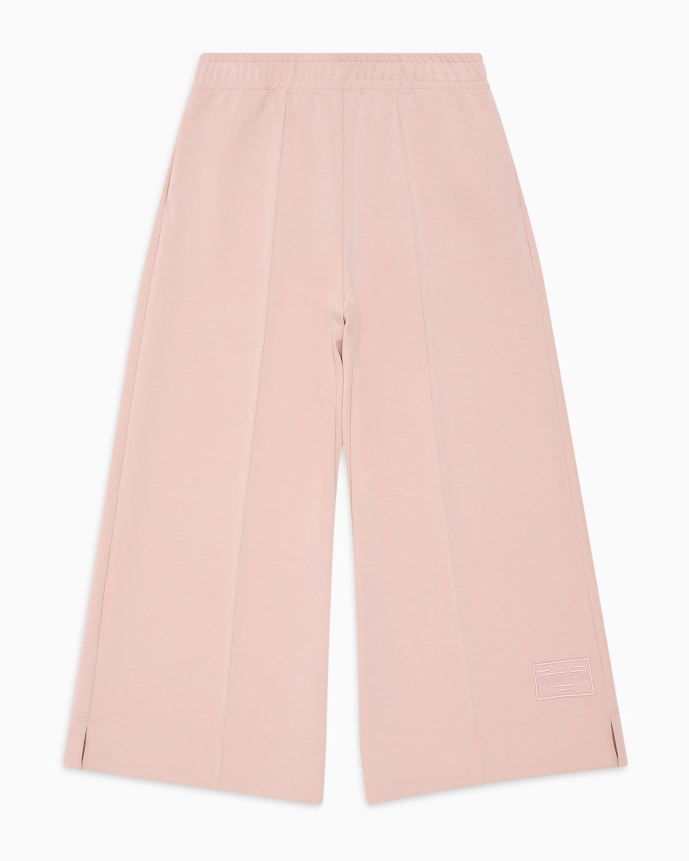 Pantaloni svasati a vita elastica in jersey modal Slide 0