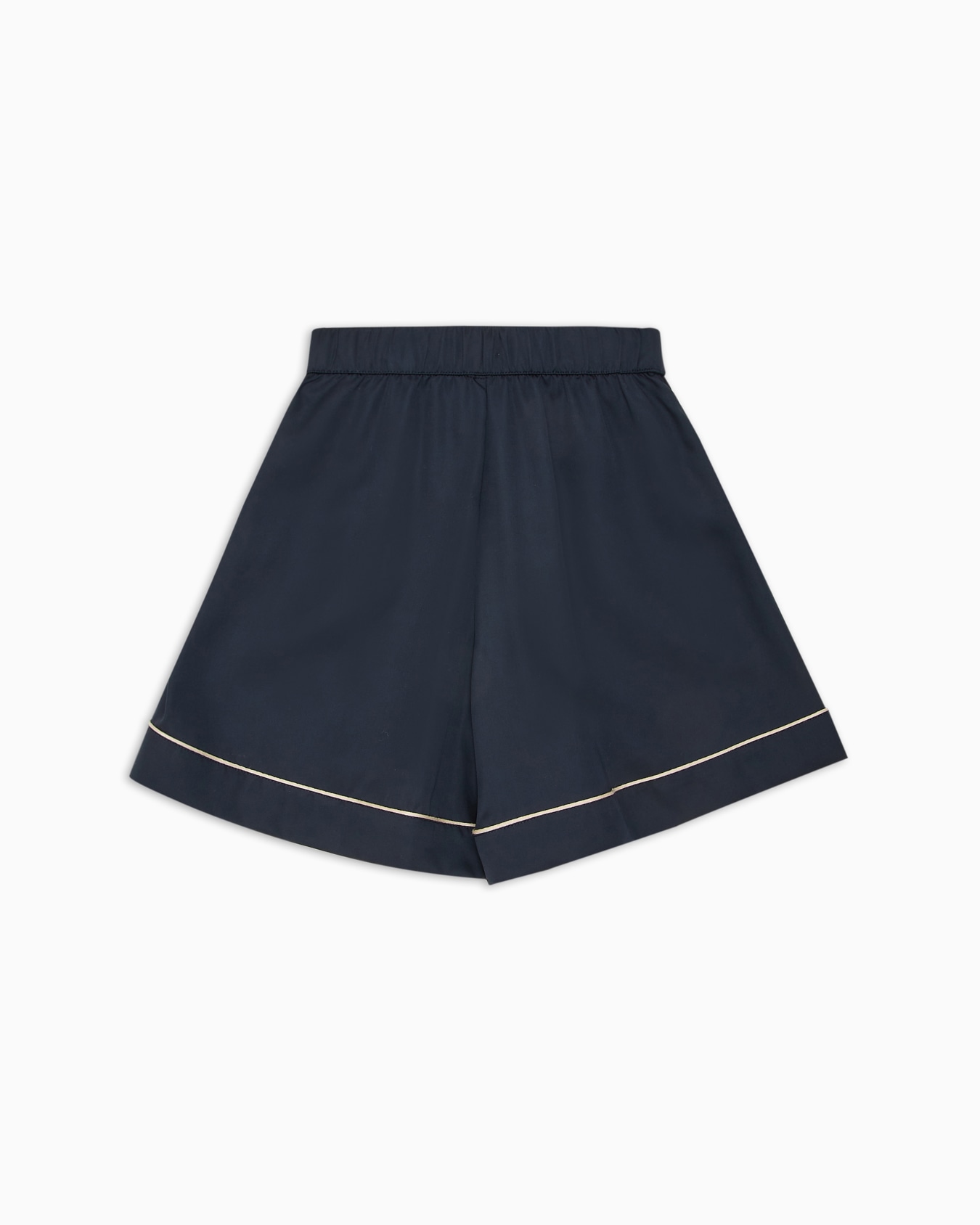 Modal jersey culottes with piping and logo embroidery Slide 2