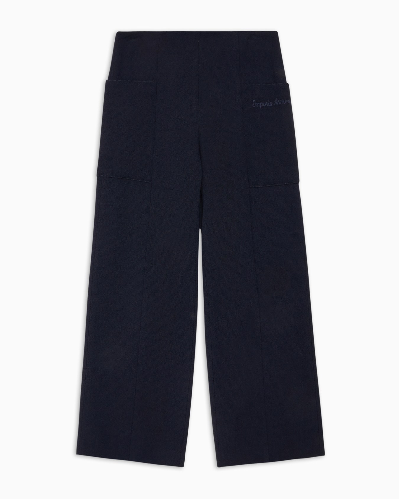 Pantalones en mezcla de lana con bolsillos laterales grandes Diapositiva 0