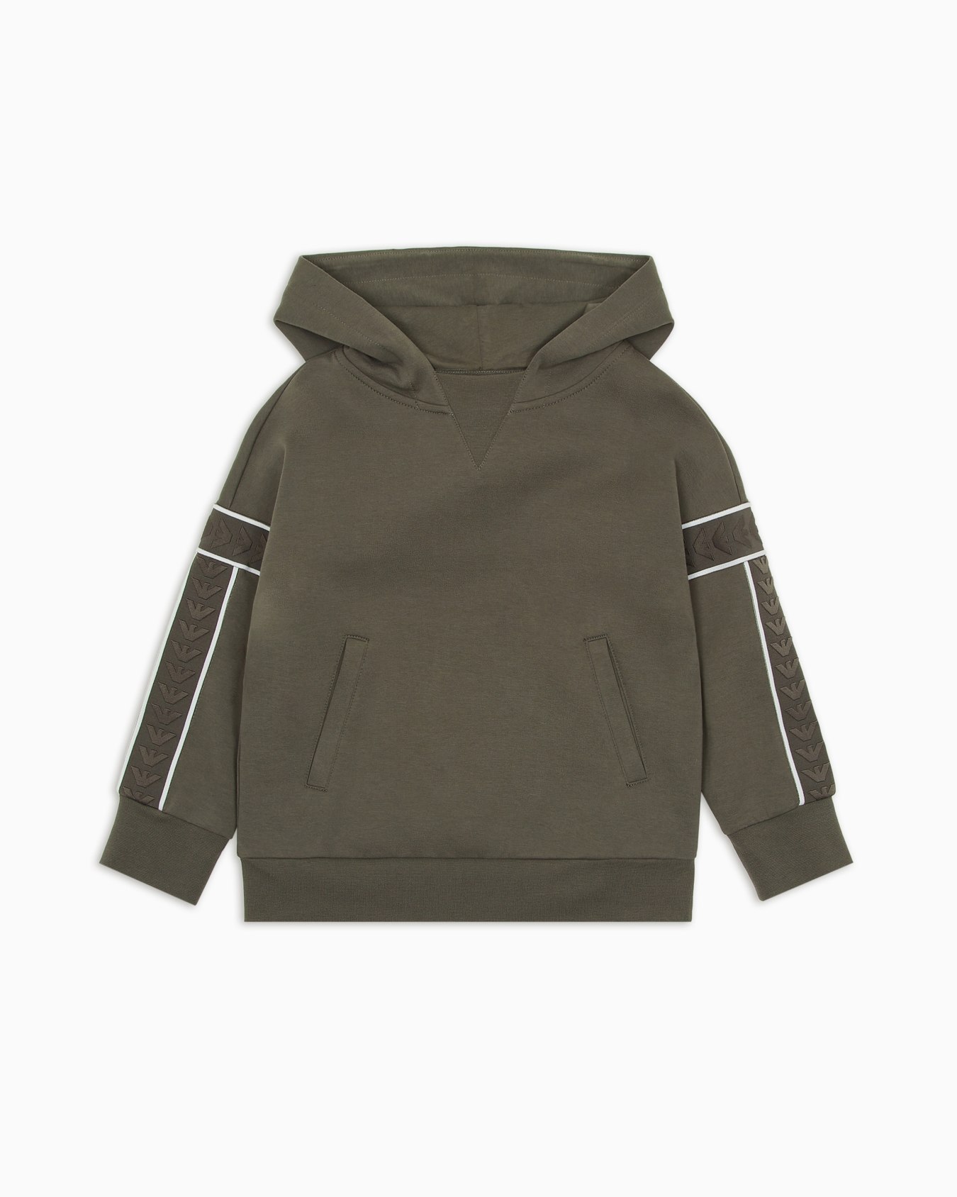 Oversize-Sweatshirt aus doppellagigem Jersey mit Logoband Folie 0