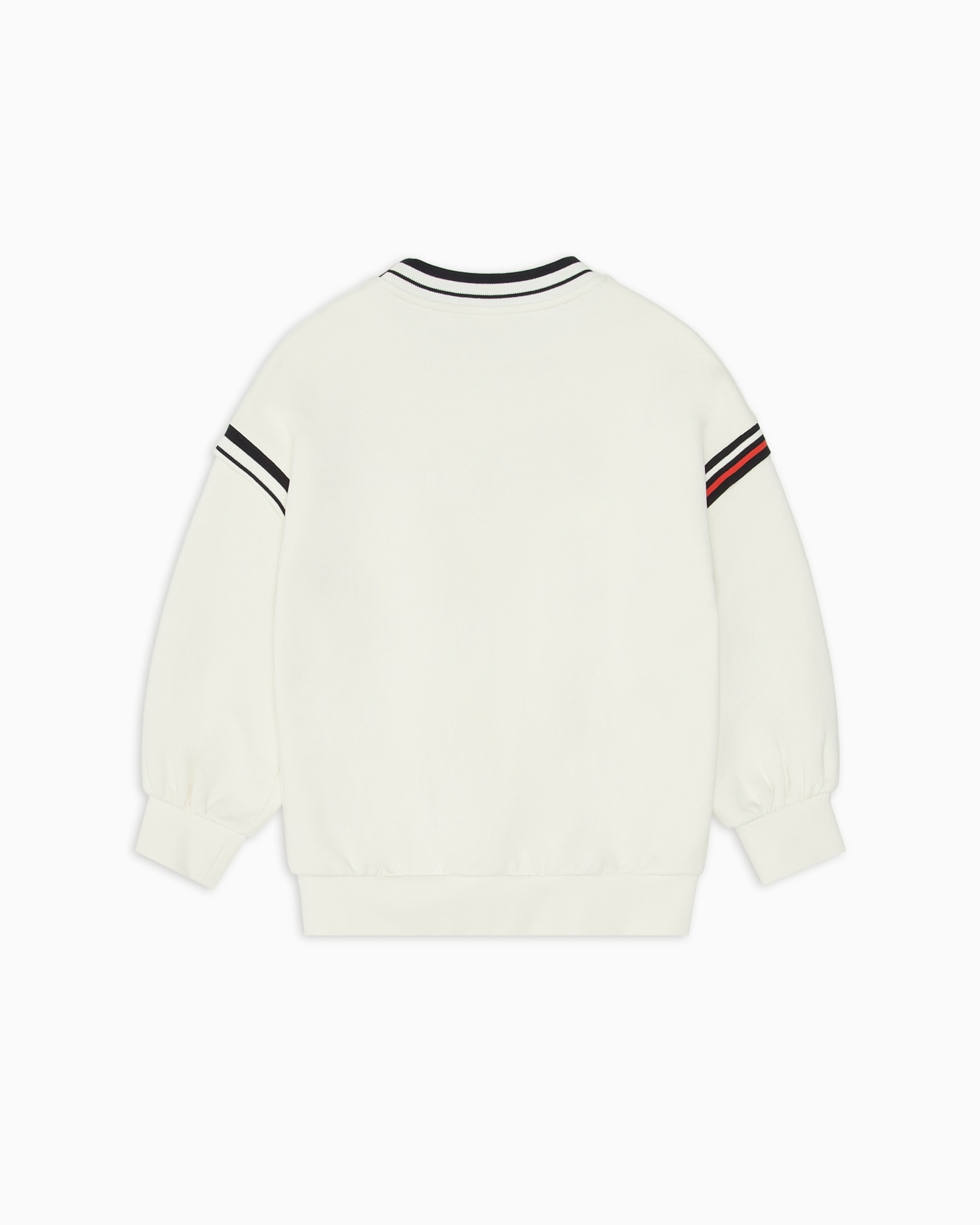 Sweat-shirt surdimensionné en tissu molletonné avec logo et détails contrastés Diapositive 2