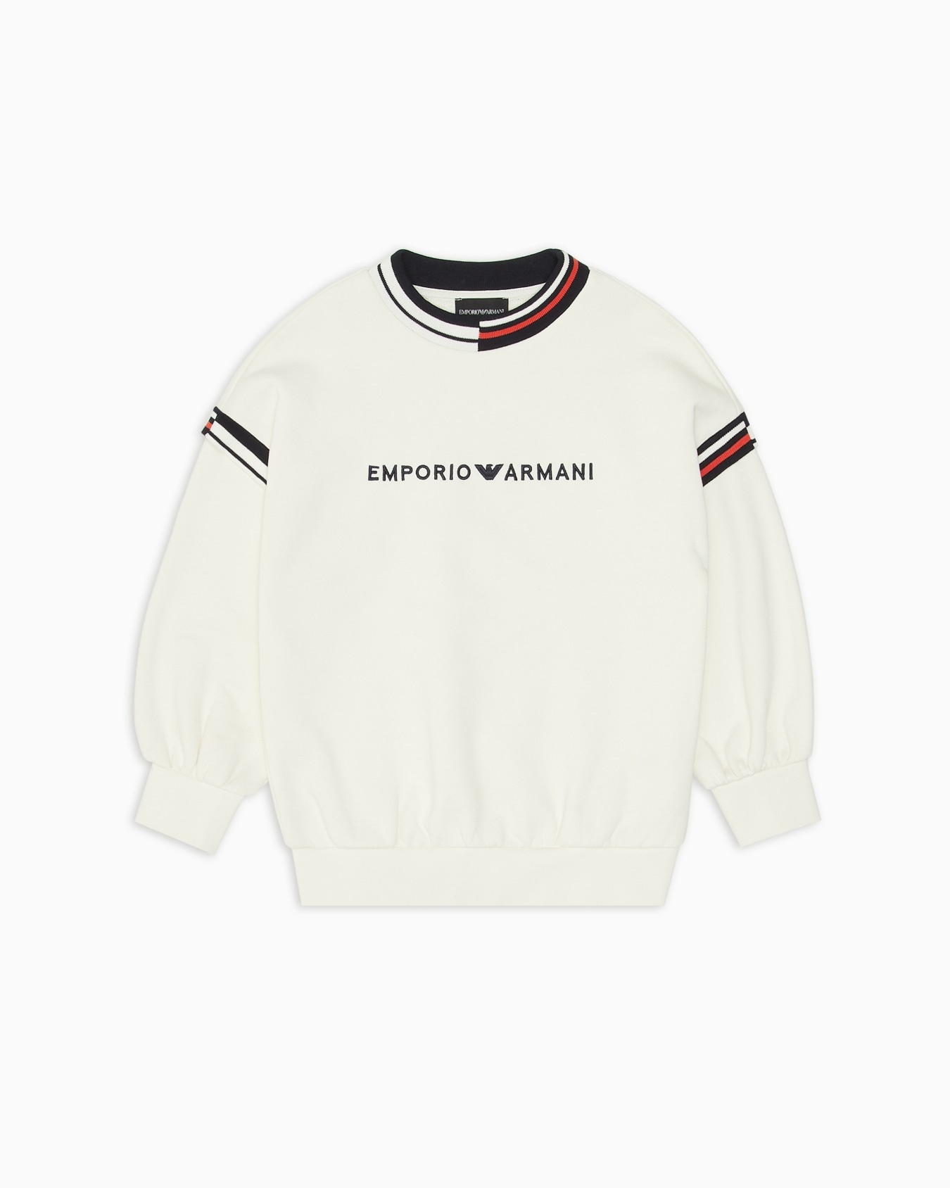 Sweat-shirt surdimensionné en tissu molletonné avec logo et détails contrastés Diapositive 0