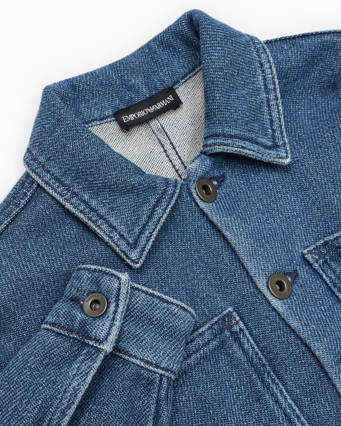 Viscose-blend denim shirt Slide 1