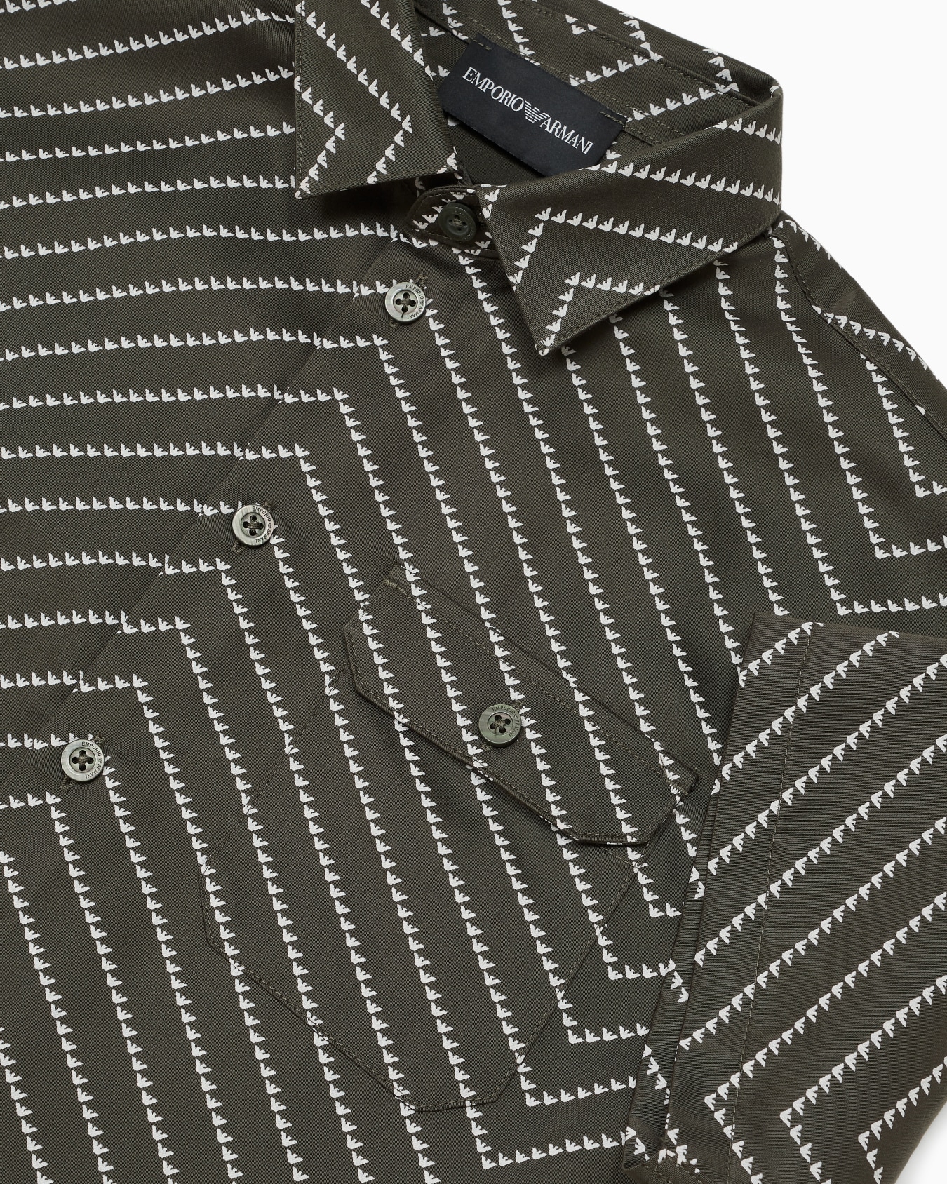 ASV Lyocell short-sleeved shirt with all-over pattern Slide 1