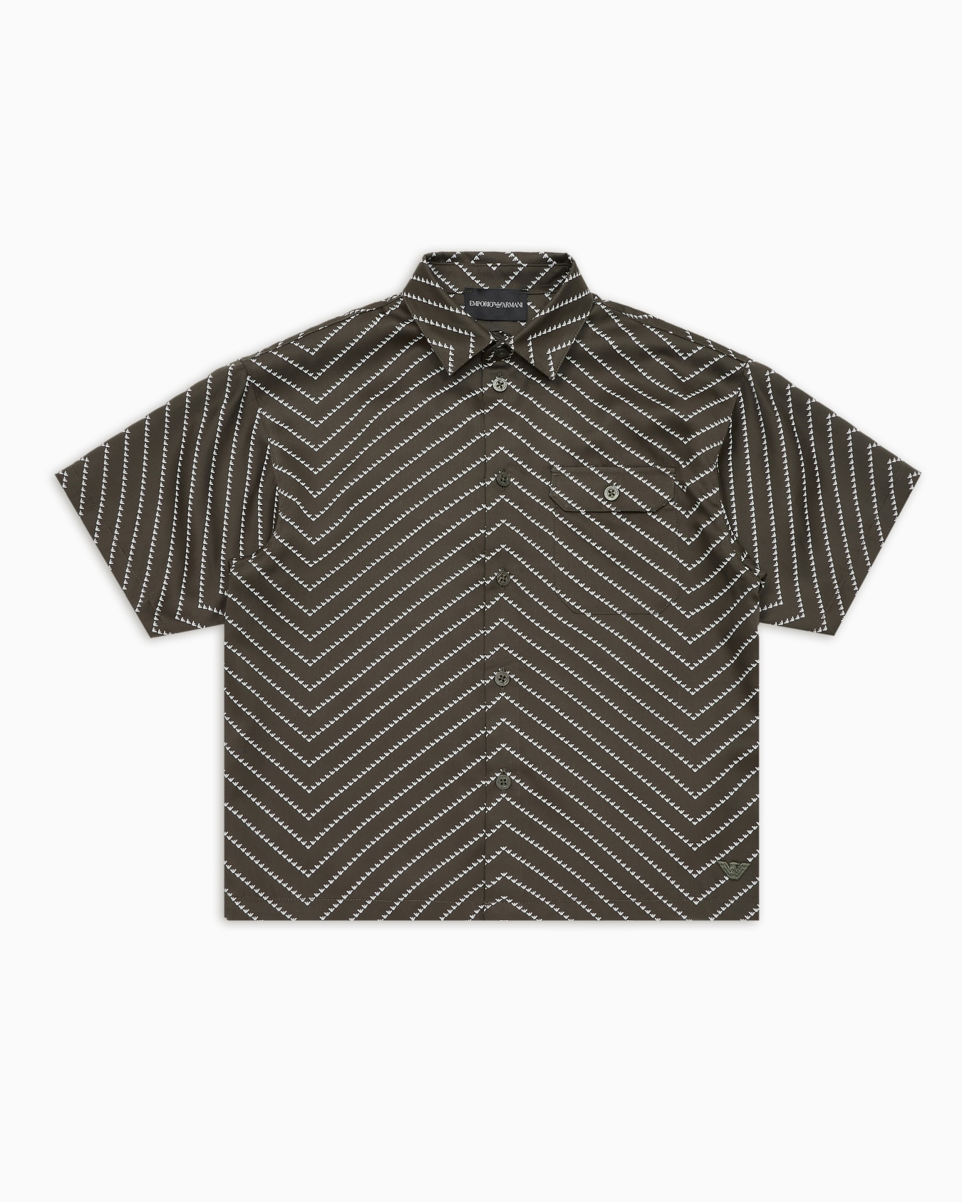 ASV Lyocell short-sleeved shirt with all-over pattern Slide 0