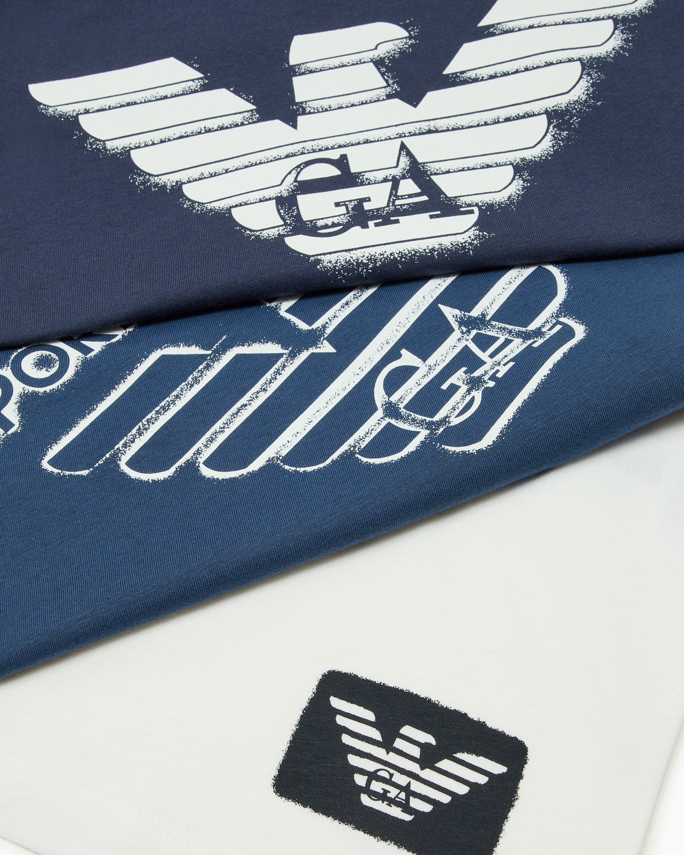Three-pack of ASV eagle-print jersey tops Slide 1