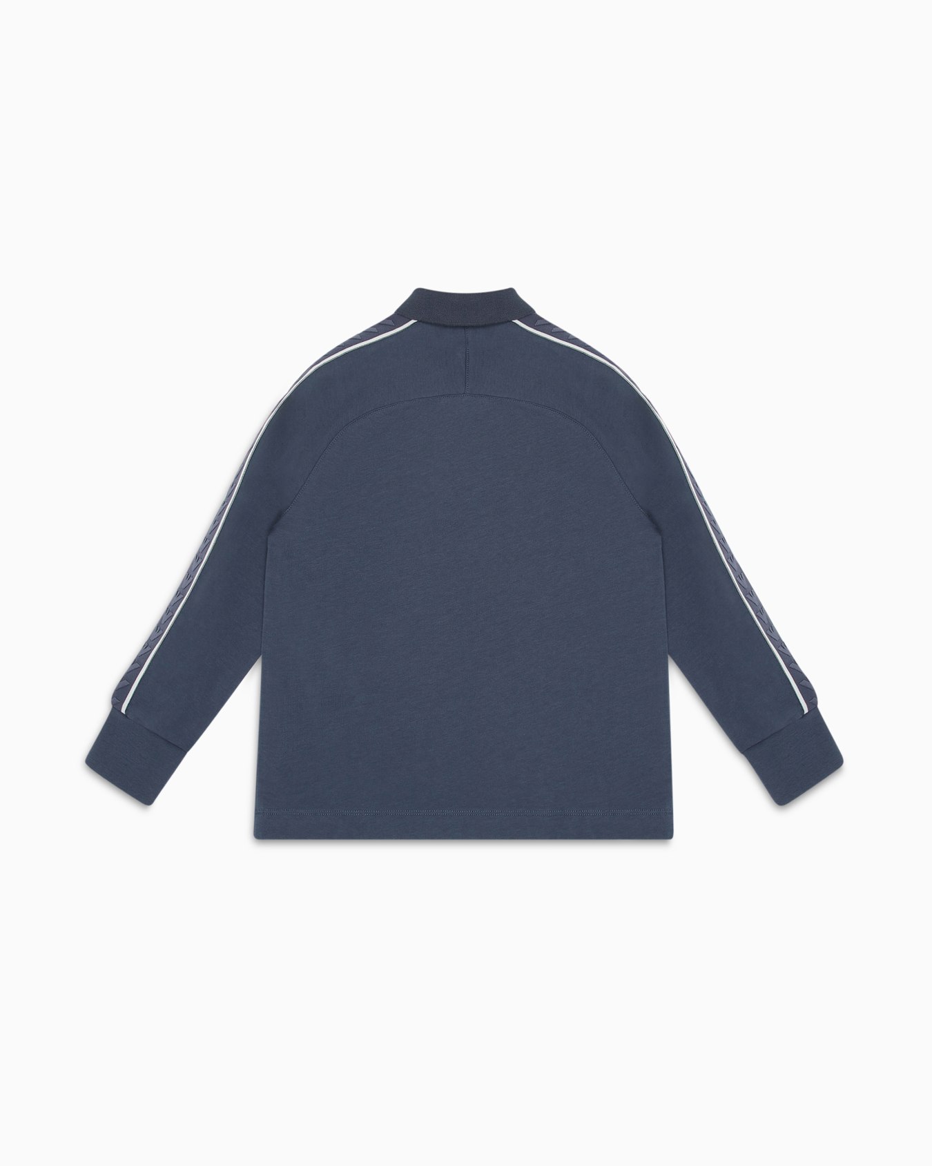 Comfort-fit heavyweight jersey polo shirt with eagle tape on the sleeves Slide 2