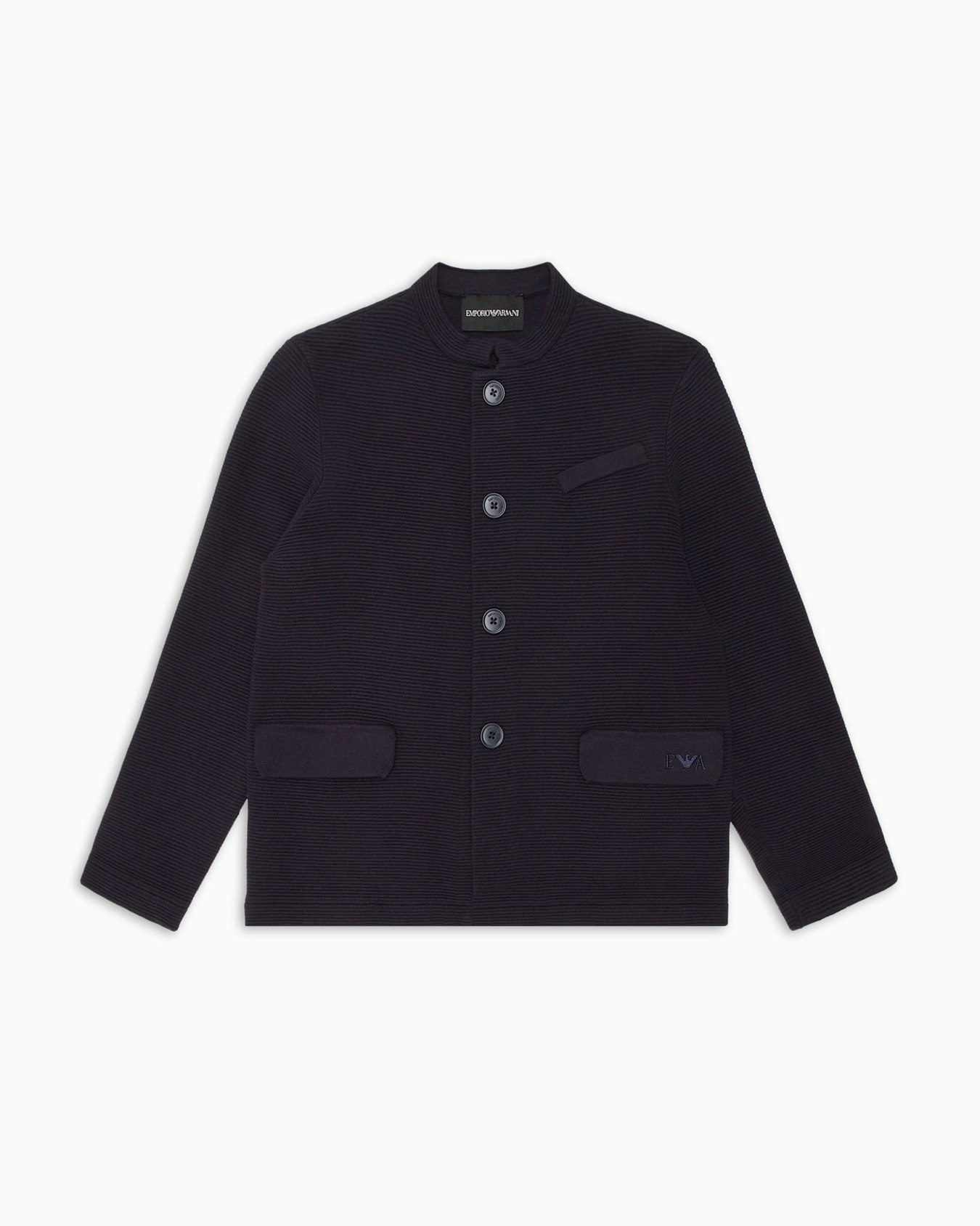 Barré fabric guru collar jacket Slide 0