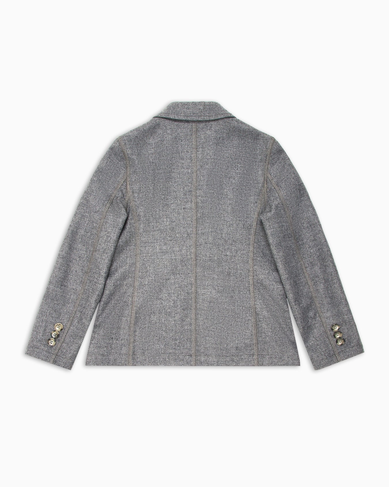 Veste croisée en mélange de laine avec écusson blason du logo Diapositive 2