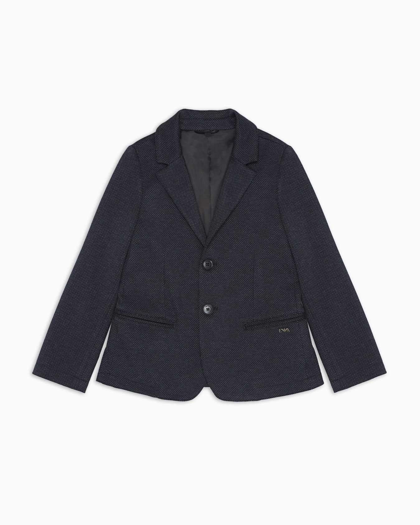 Single-breasted jacket in micro-textured fabric Slide 0