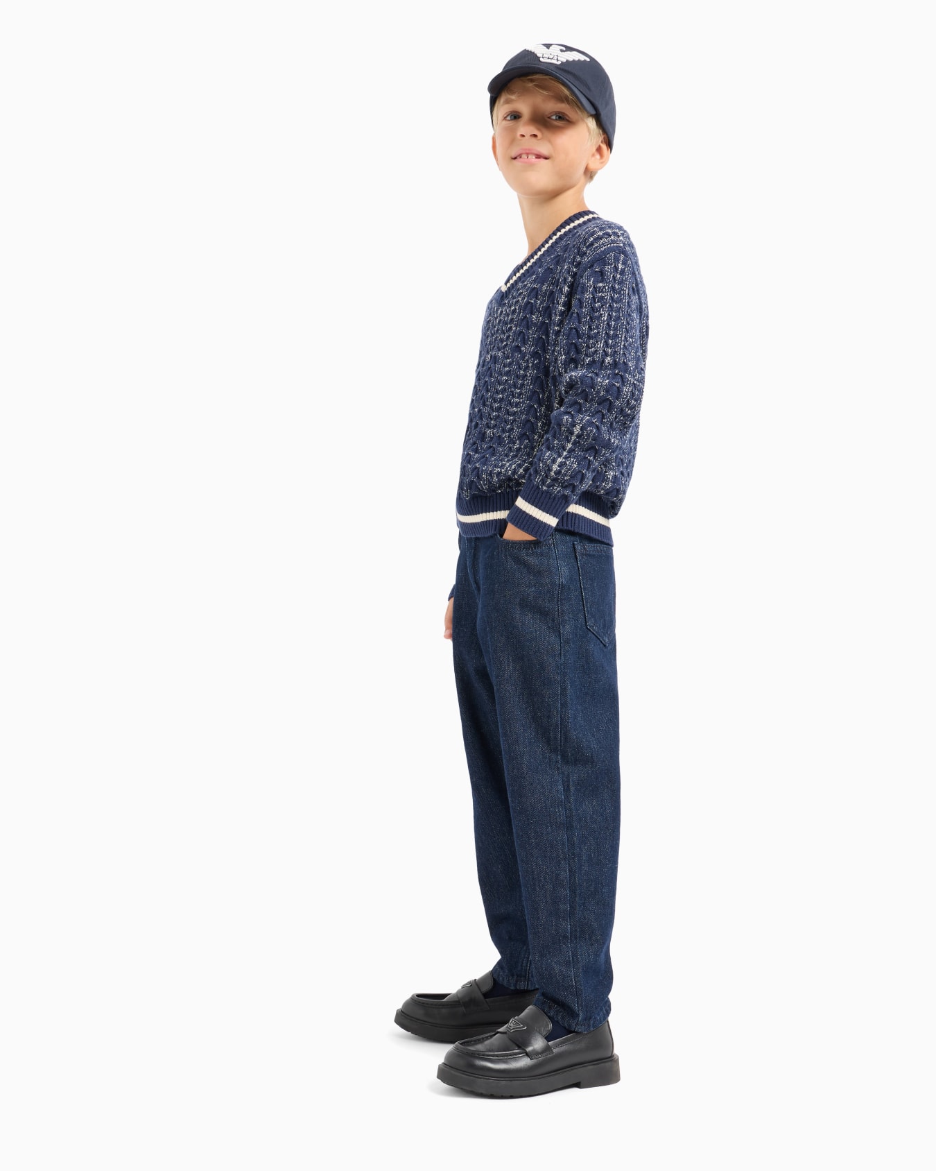 Jean à jambe ovale en denim Diapositive 3