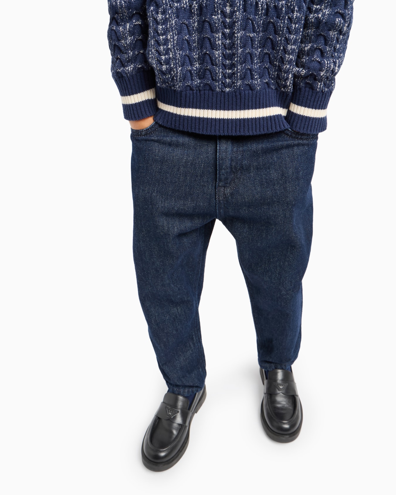 Jean à jambe ovale en denim Diapositive 4