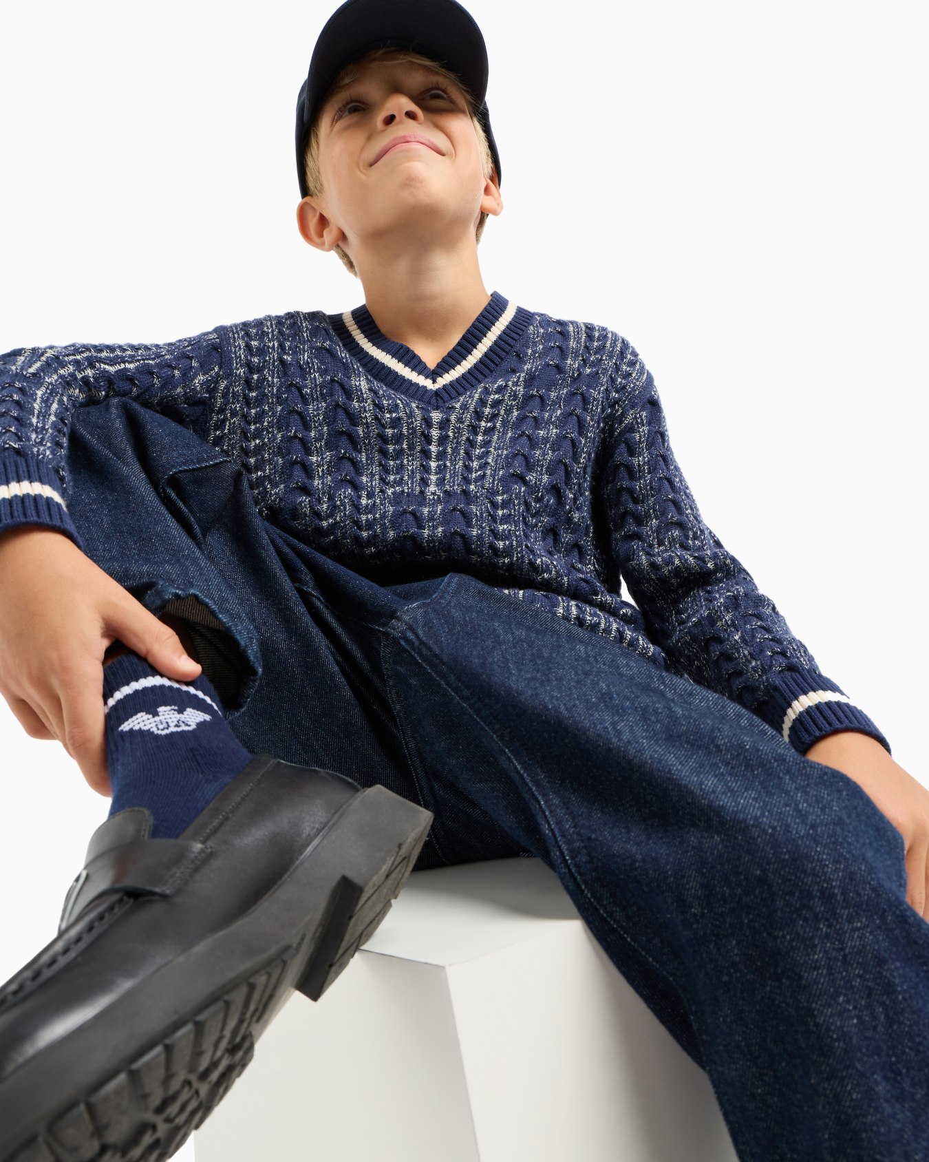 Jean à jambe ovale en denim Diapositive 5