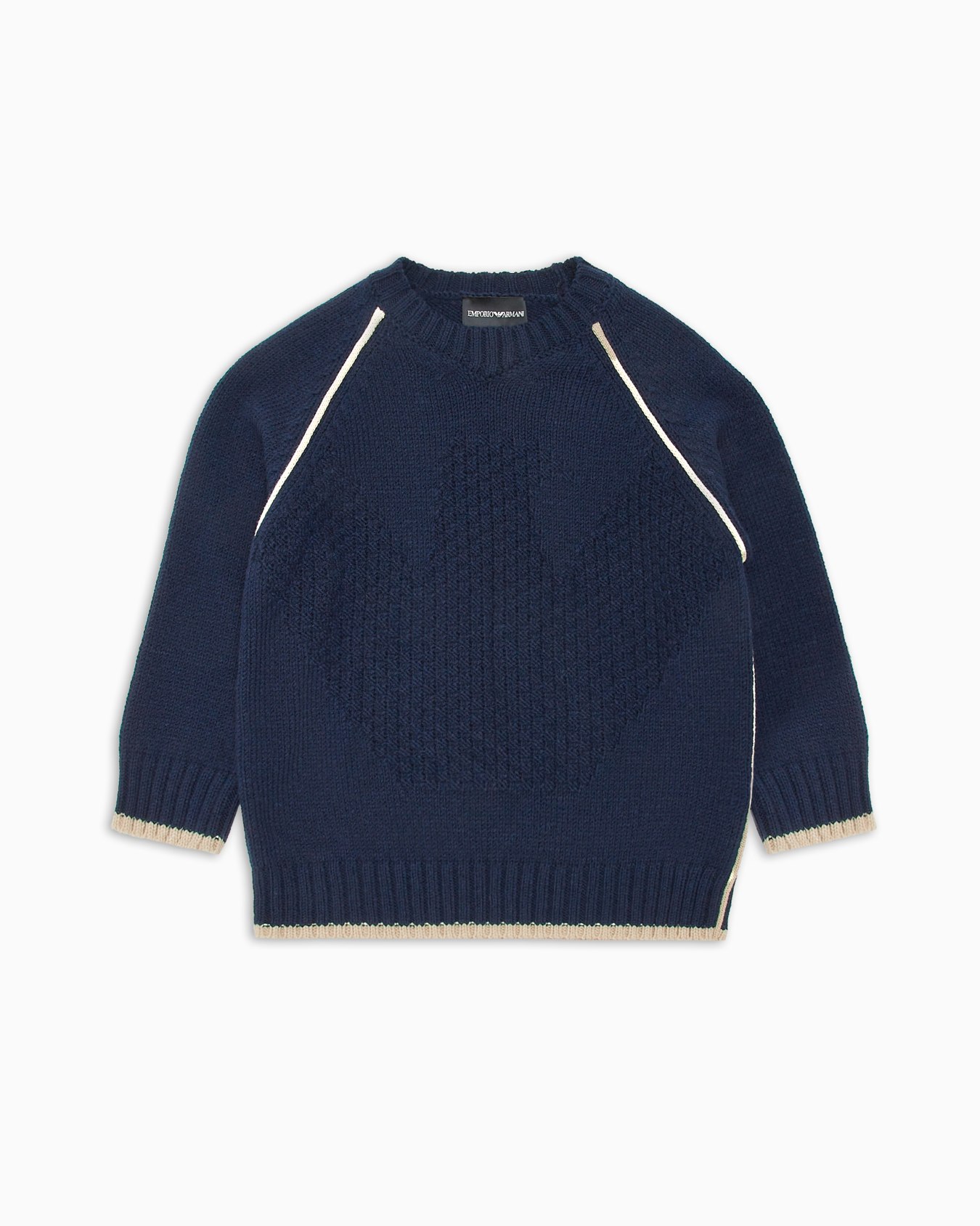 Virgin wool-blend jumper with oversized eagle intarsia Slide 0