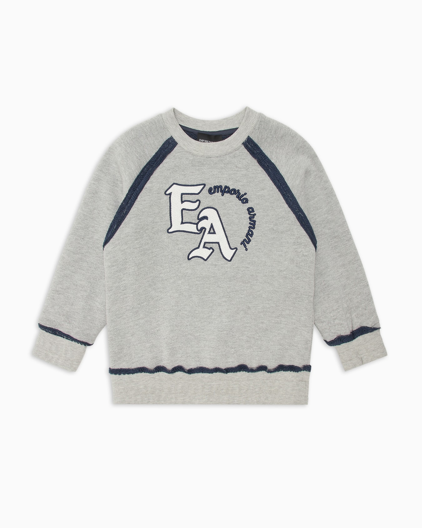 Sweat-shirt surdimensionné en jersey avec grand logo brodé Diapositive 0