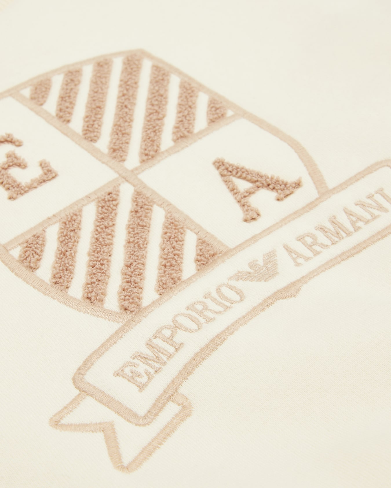 Sweat-shirt surdimensionné en jersey avec grand blason logo EA brodé Diapositive 1