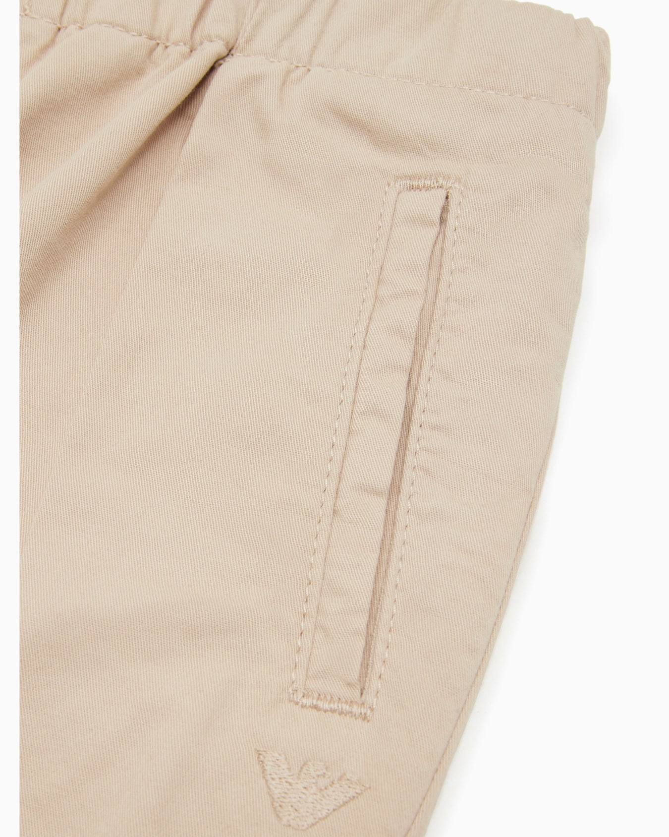Viscose-blend drawstring trousers with pleats Slide 1