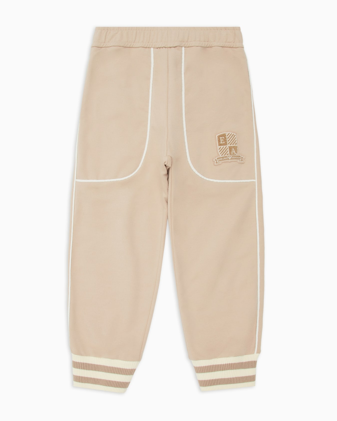 Jogginghose in Loose Fit aus Jersey mit Logo-Wappen Folie 0