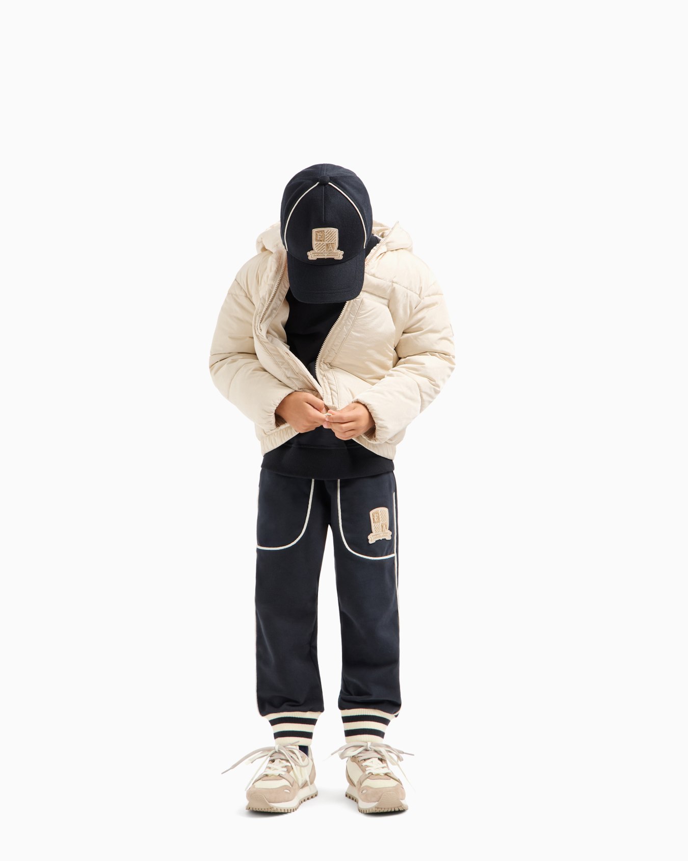 Pantalon de jogging coupe ample en jersey avec écusson blason logo Diapositive 3