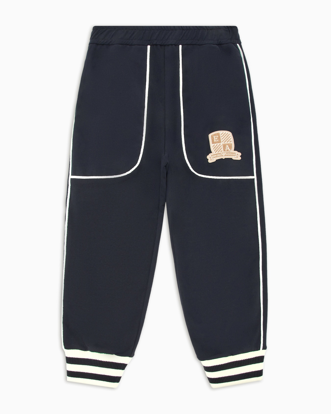 Pantalon de jogging coupe ample en jersey avec écusson blason logo Diapositive 0