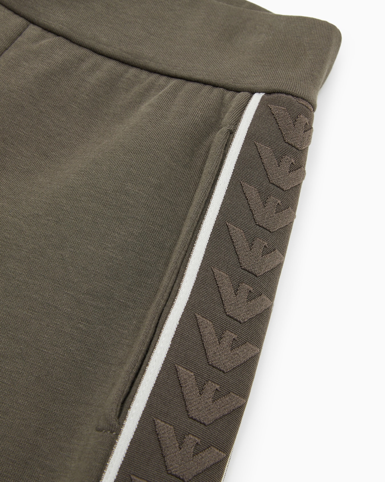 Jogginghose in Loose Fit aus doppellagigem Jersey mit Logoband Folie 1