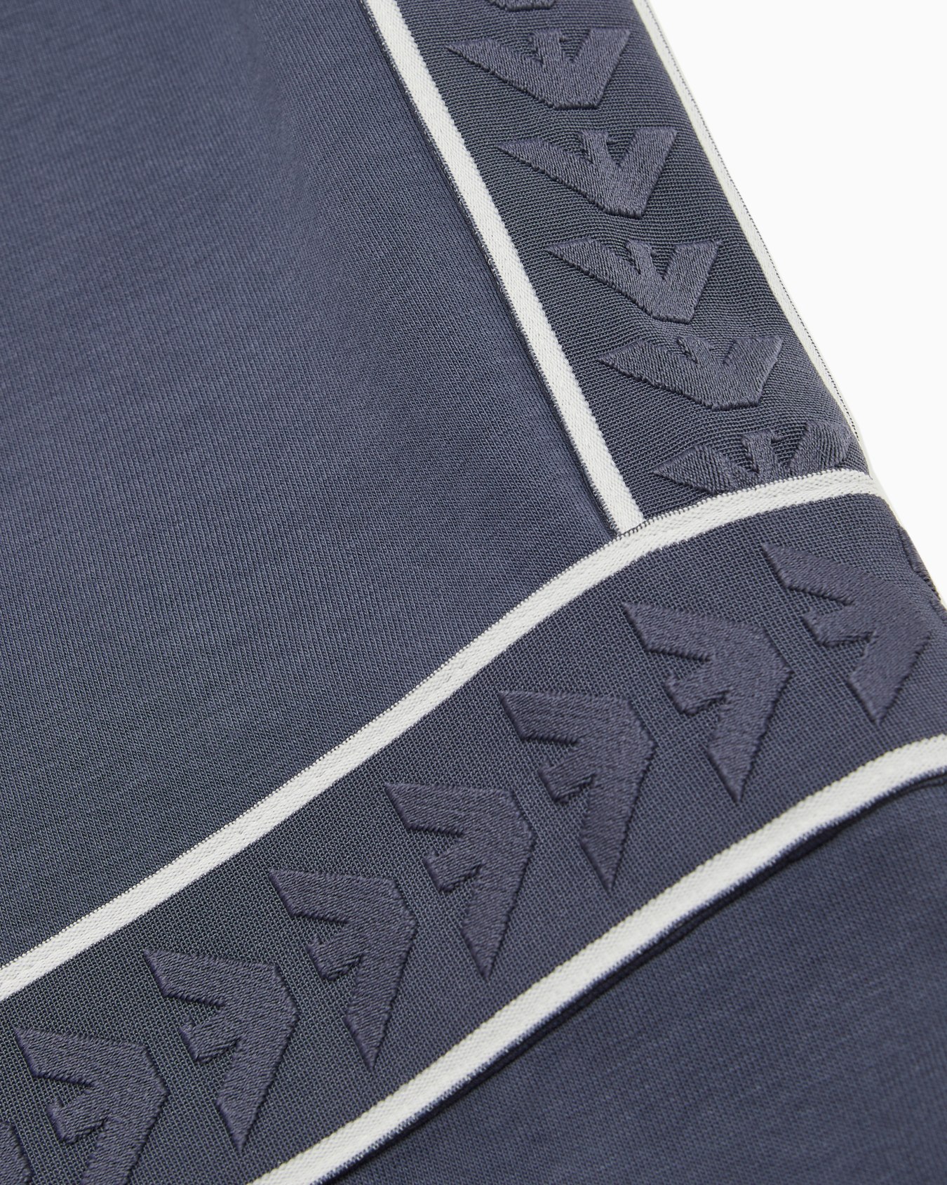 Loose-fit double-jersey joggers with logo tape Slide 1