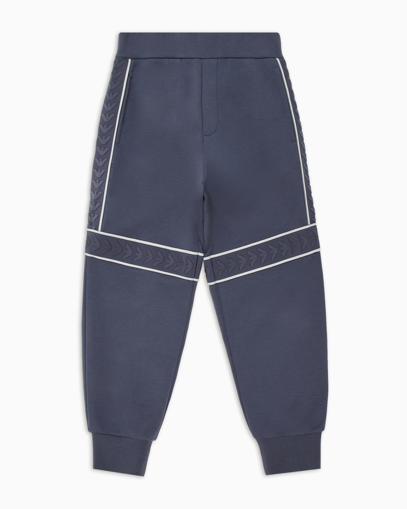 Loose-fit double-jersey joggers with logo tape Slide 0