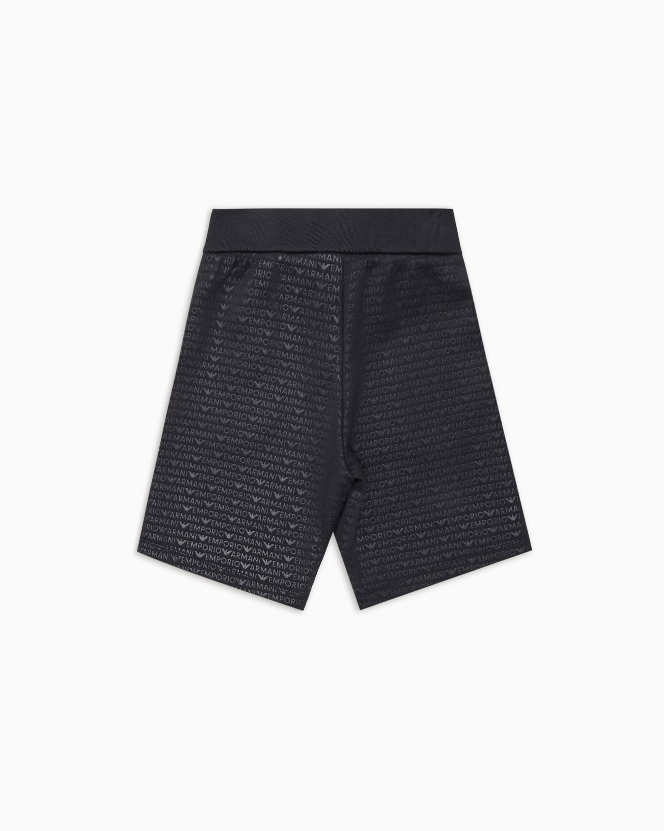 Bermudashorts in Loose Fit mit Tunnelzug aus Jersey mit Allover-Logo-Schriftzug Folie 2