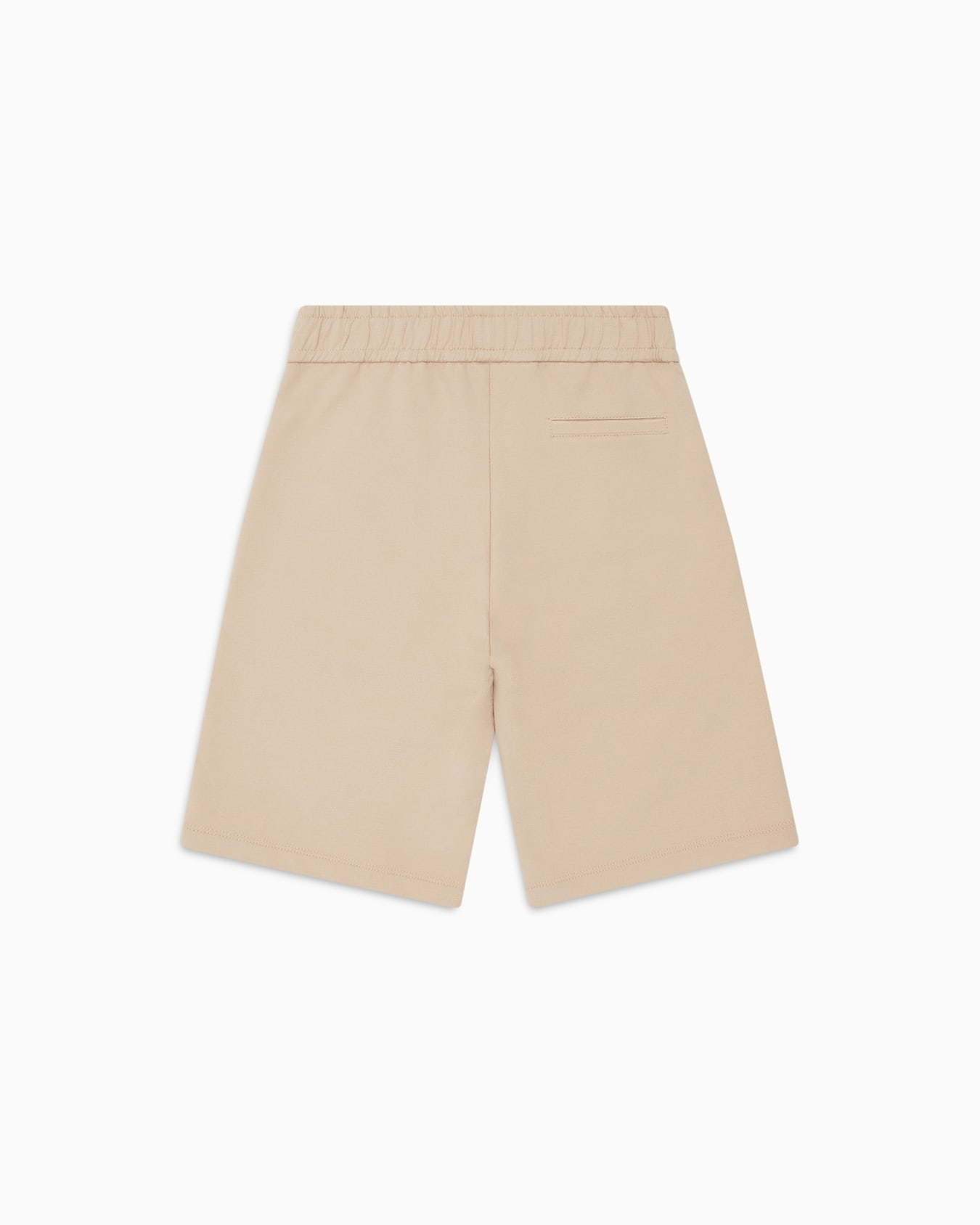 Loose-fit jersey Bermuda shorts with logo crest patch Slide 2