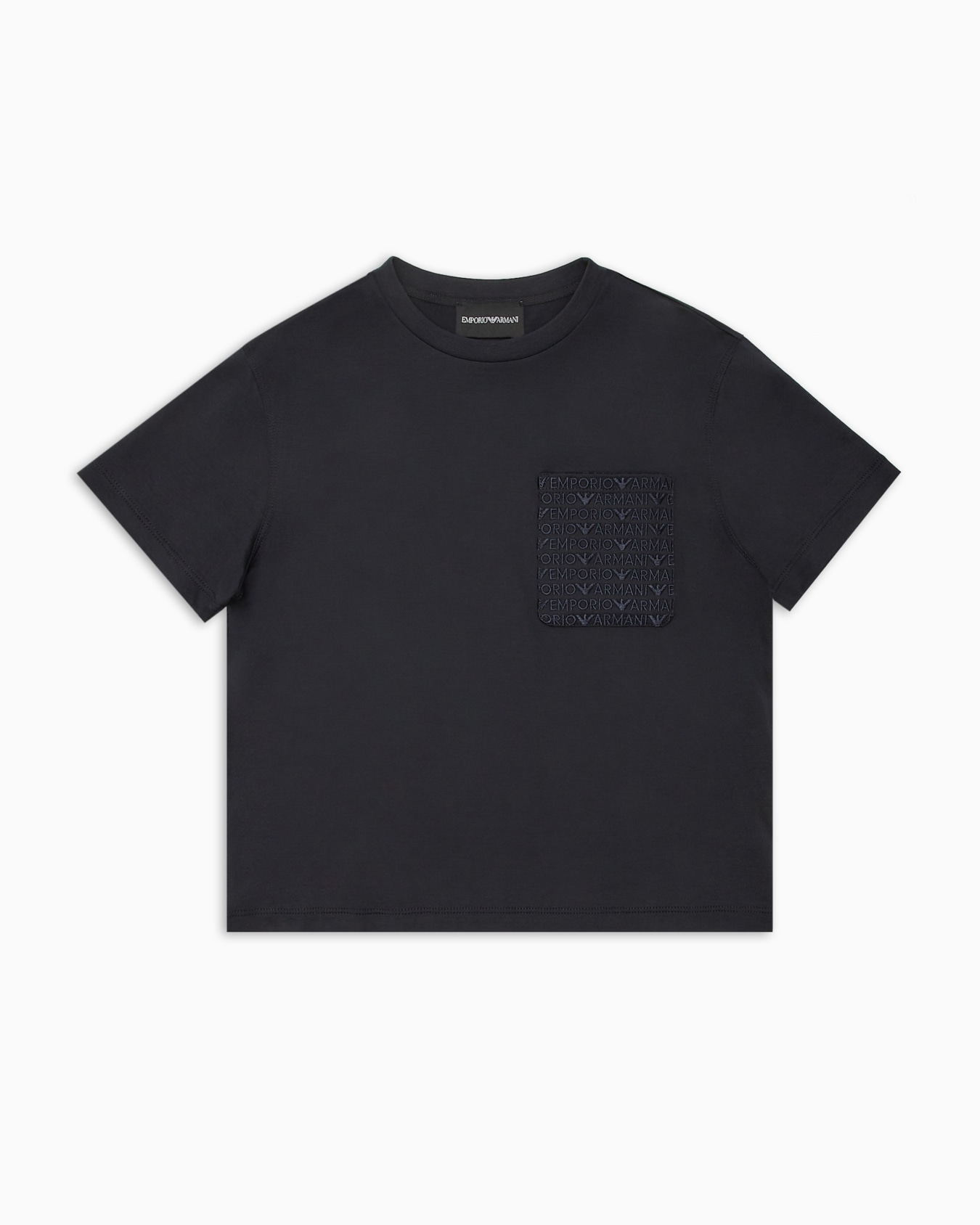  Oversize-T-Shirt aus Lyocell-Mischjersey mit Tasche samt Logo Folie 0