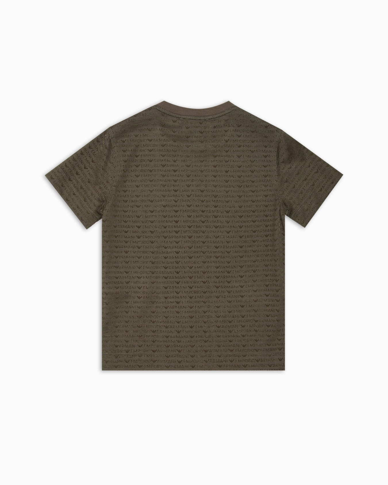 T-shirt en jersey de mélange lyocell avec logo floqué all over  Diapositive 2
