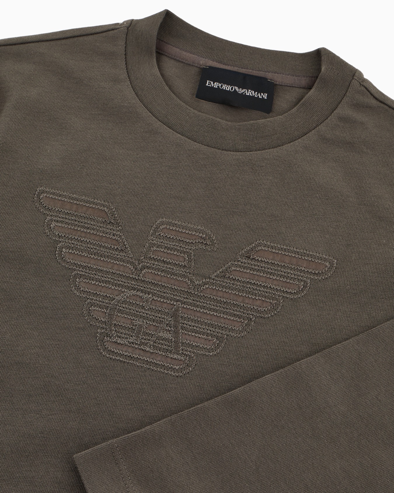 ASV oversized jersey jumper with oversized eagle embroidery Slide 1