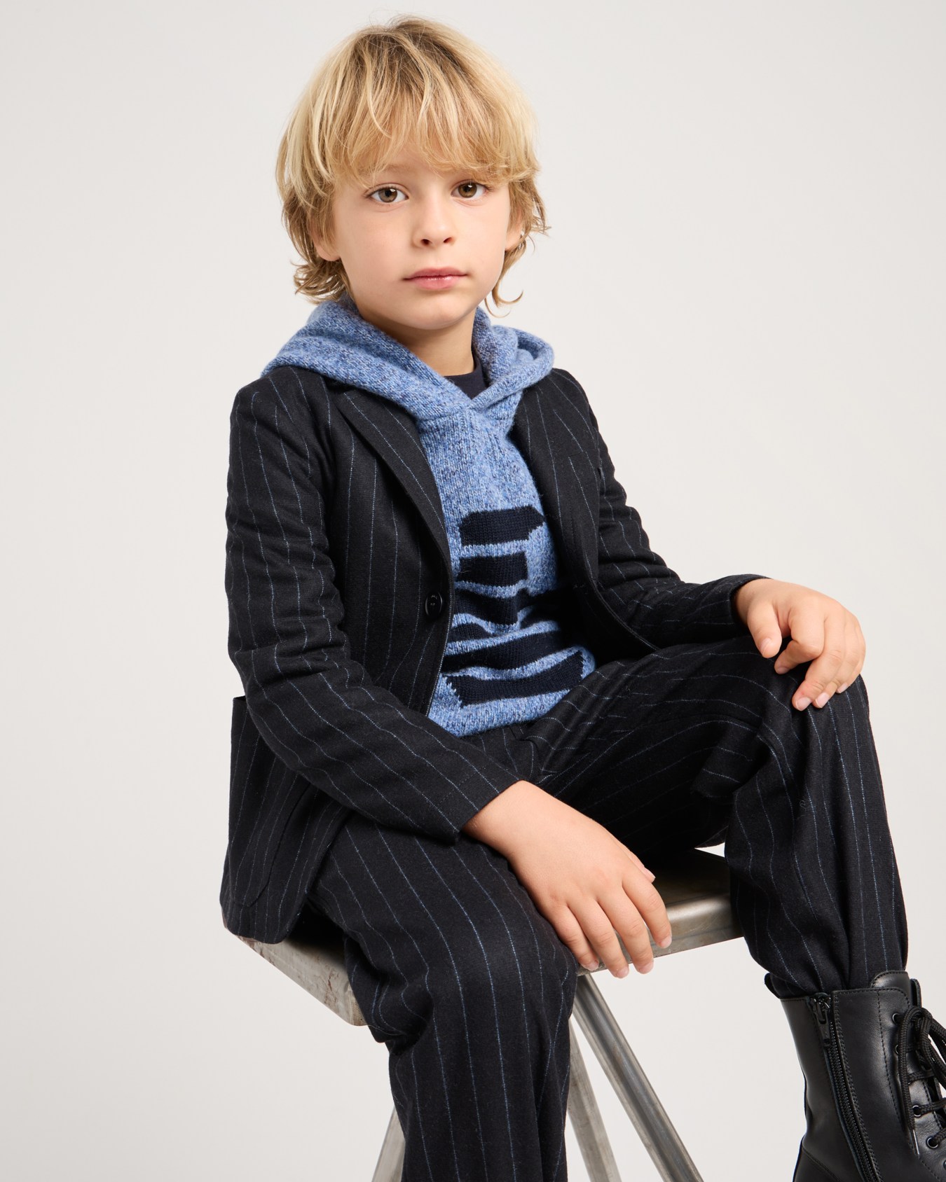 ASV oversized jersey jumper with oversized eagle embroidery Slide 3