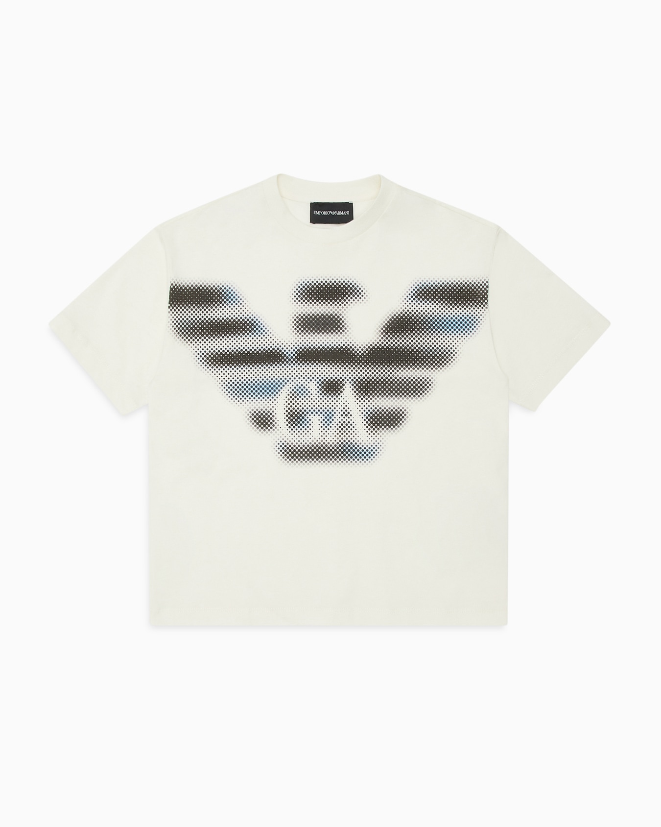 T-shirt over fit in jersey con stampa maxi aquila pixel ASV Slide 0