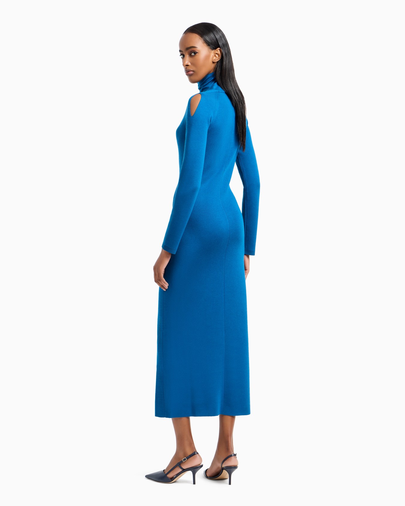 Midikleid aus Viskose und Wolle Folie 2