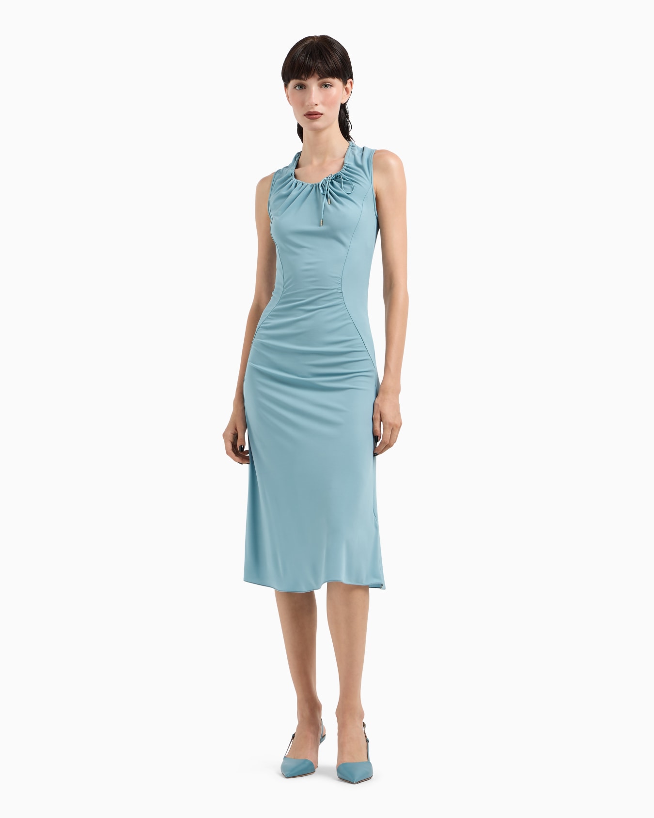 ASV Midikleid aus Viskosejersey mit Krepp-Haptik Folie 1