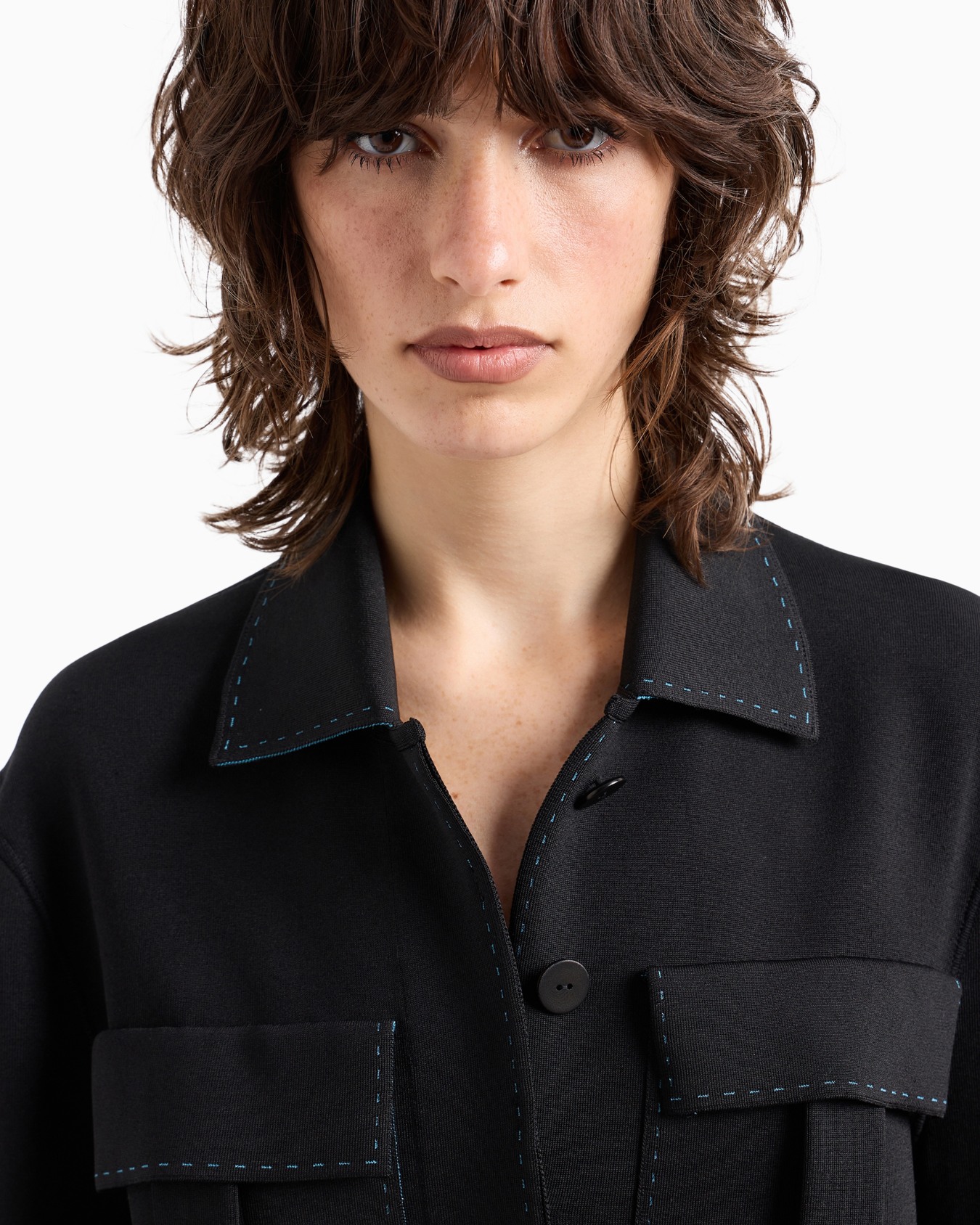 Blouson en mélange de soie et de viscose Diapositive 5