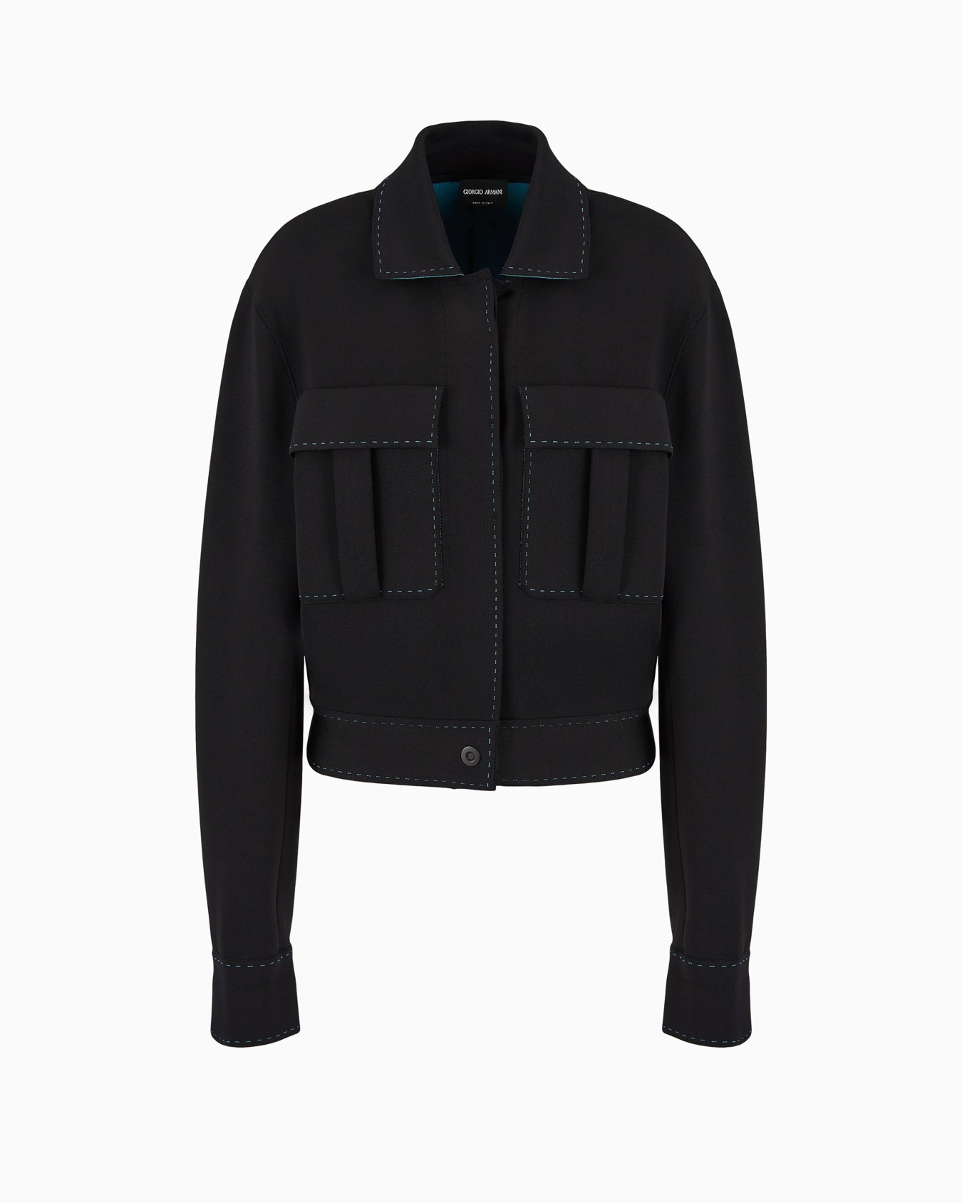 Blouson en mélange de soie et de viscose Diapositive 0