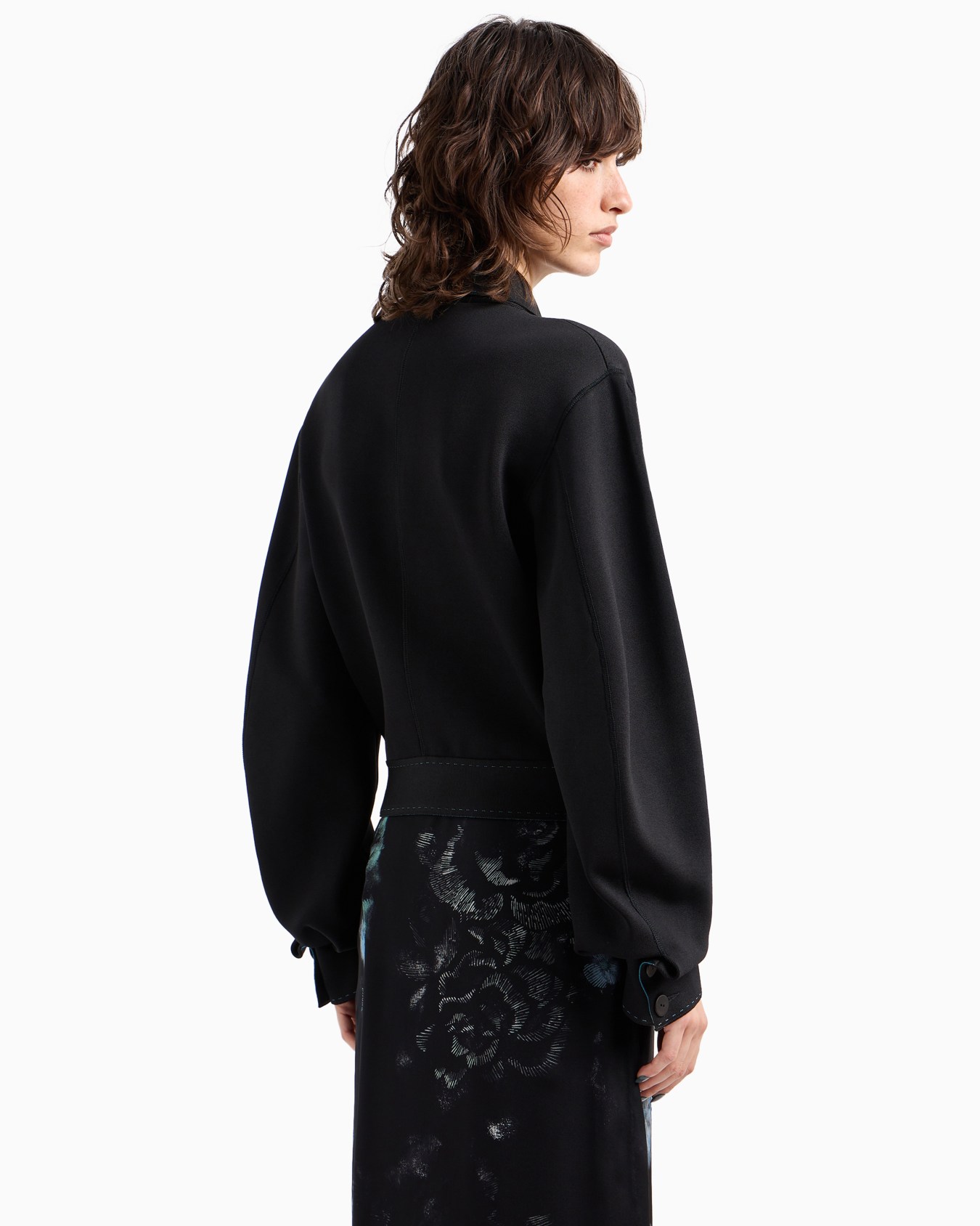 Blouson en mélange de soie et de viscose Diapositive 3