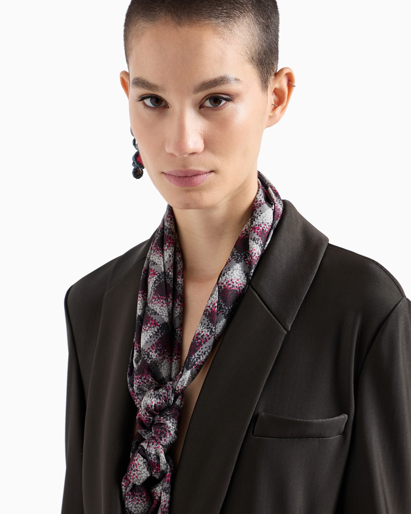 ASV single-breasted jacket in double viscose jersey Slide 5