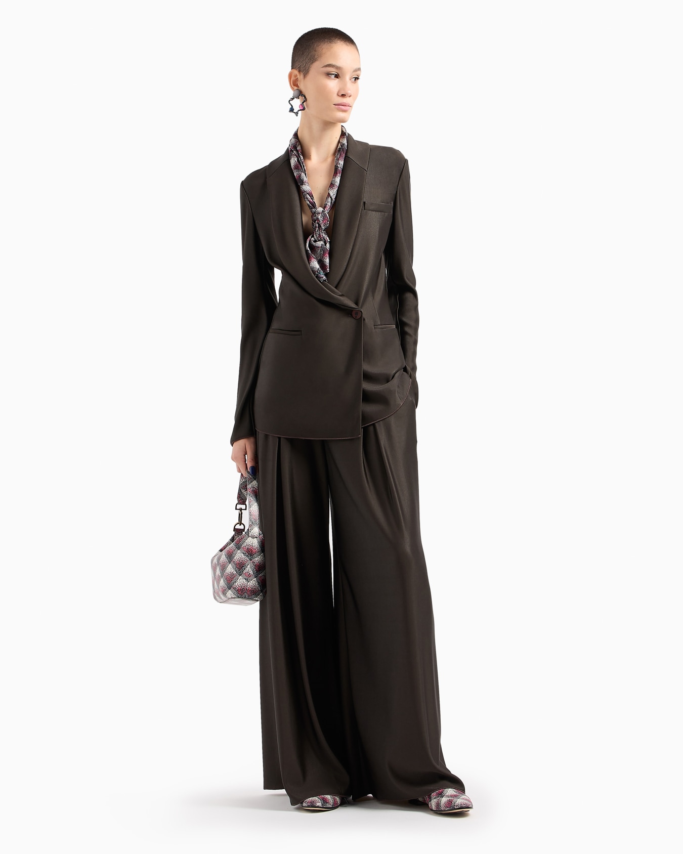 ASV single-breasted jacket in double viscose jersey Slide 4