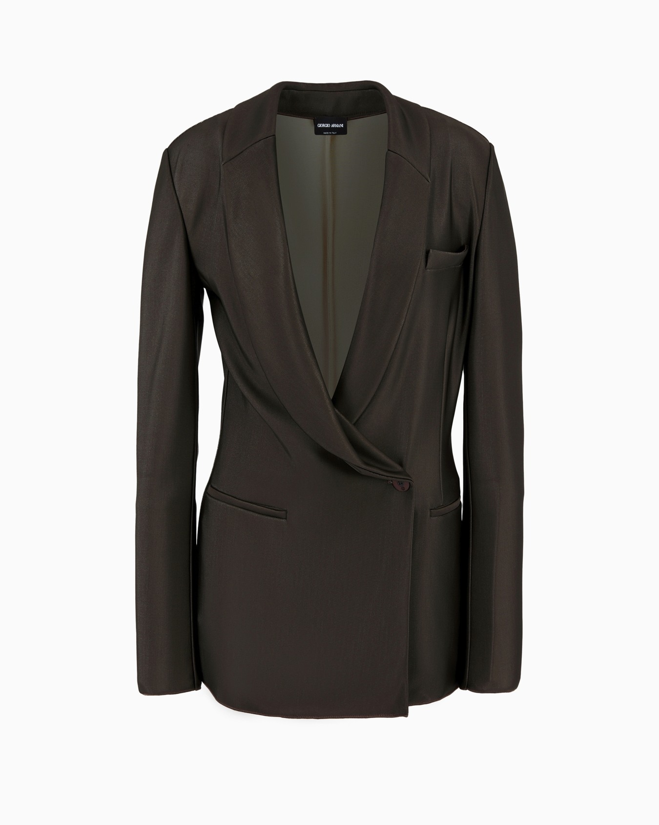 ASV single-breasted jacket in double viscose jersey Slide 0