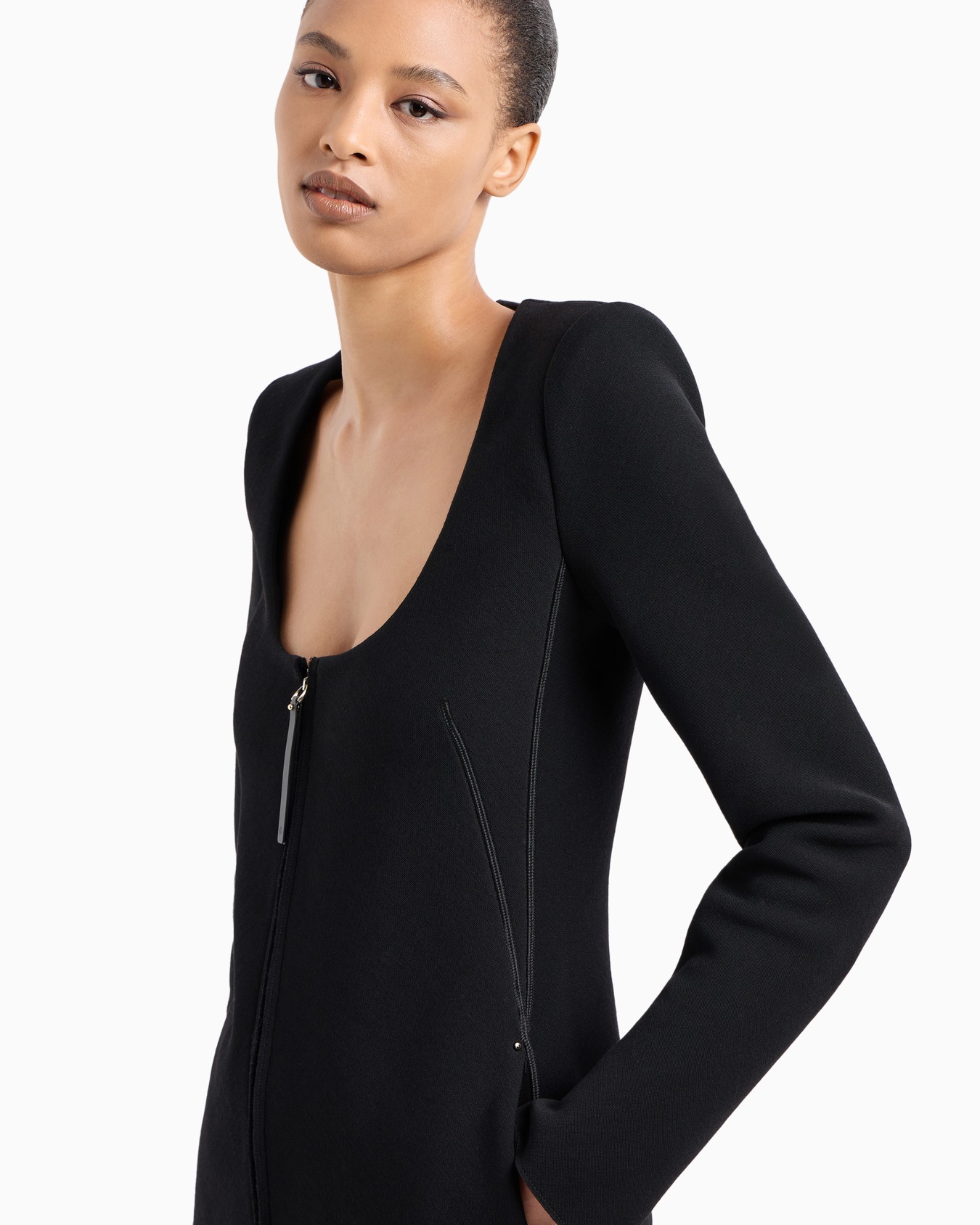 ASV single-breasted jacket in virgin wool-blend double jersey Slide 5