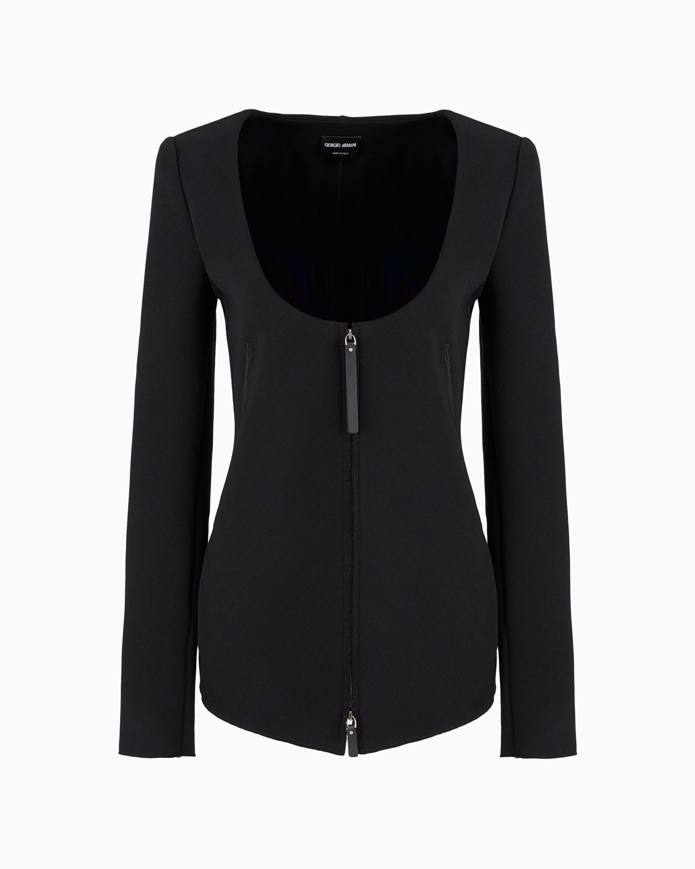 ASV single-breasted jacket in virgin wool-blend double jersey Slide 0