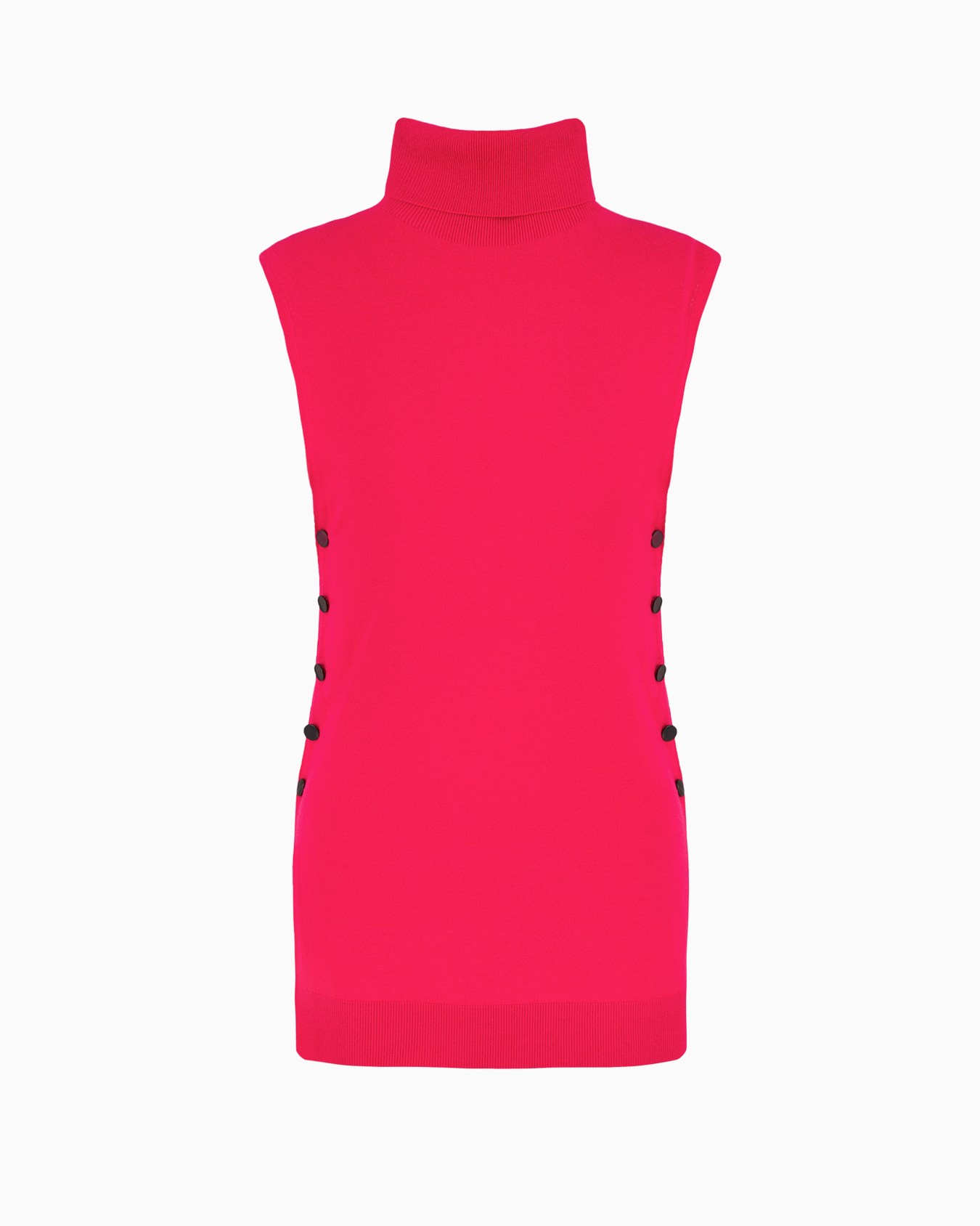 Virgin wool mock-neck top Slide 0
