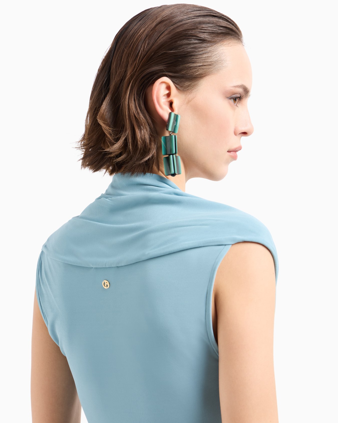 ASV crêpe viscose jersey short-sleeved top Slide 4