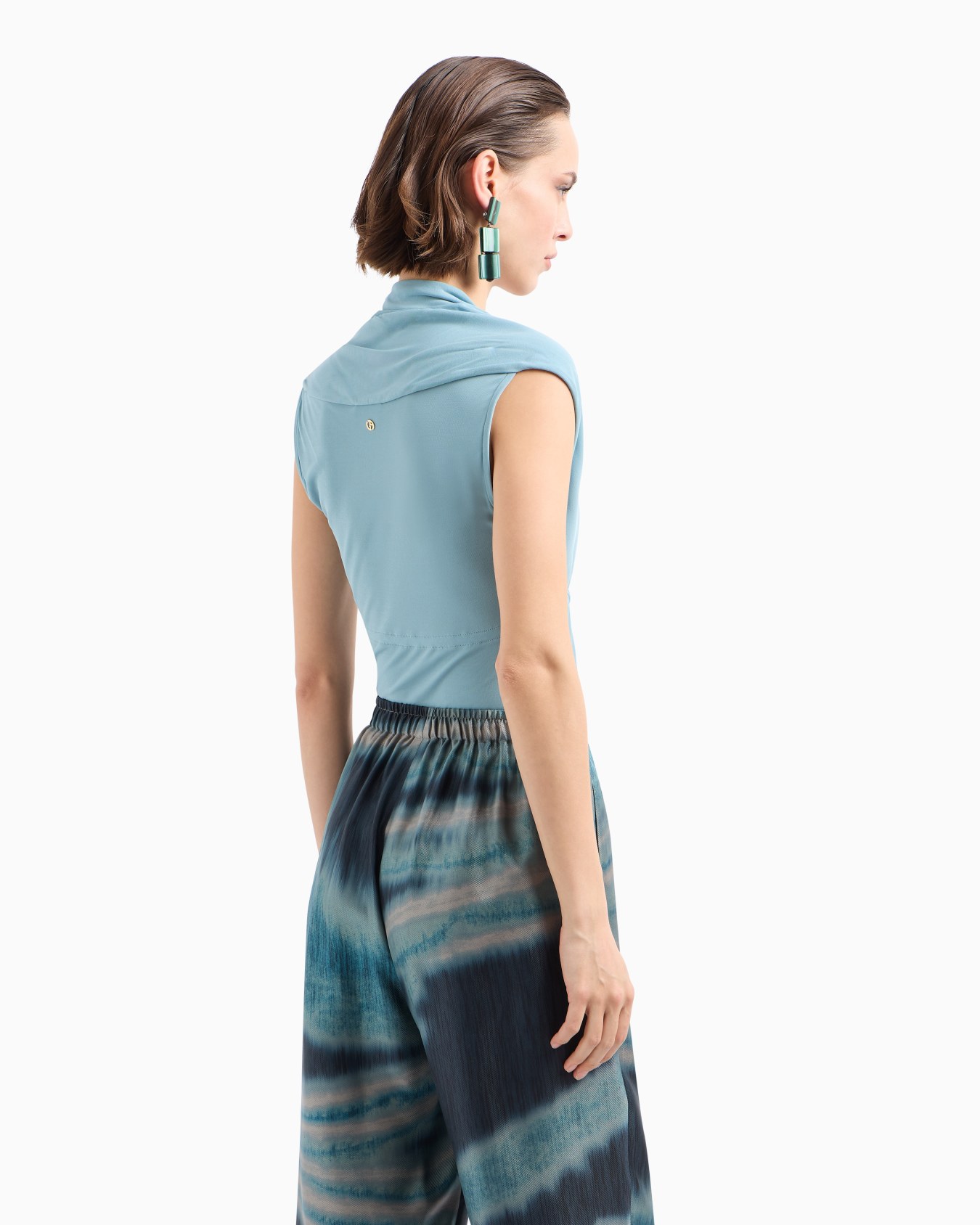 ASV crêpe viscose jersey short-sleeved top Slide 2